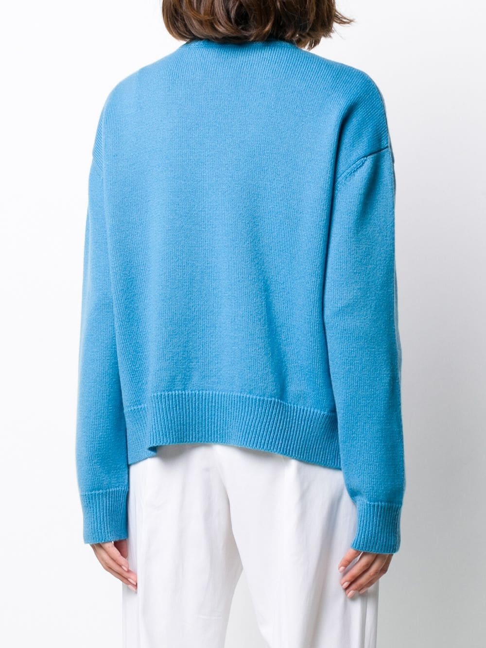 crew neck knitted jumper - 4