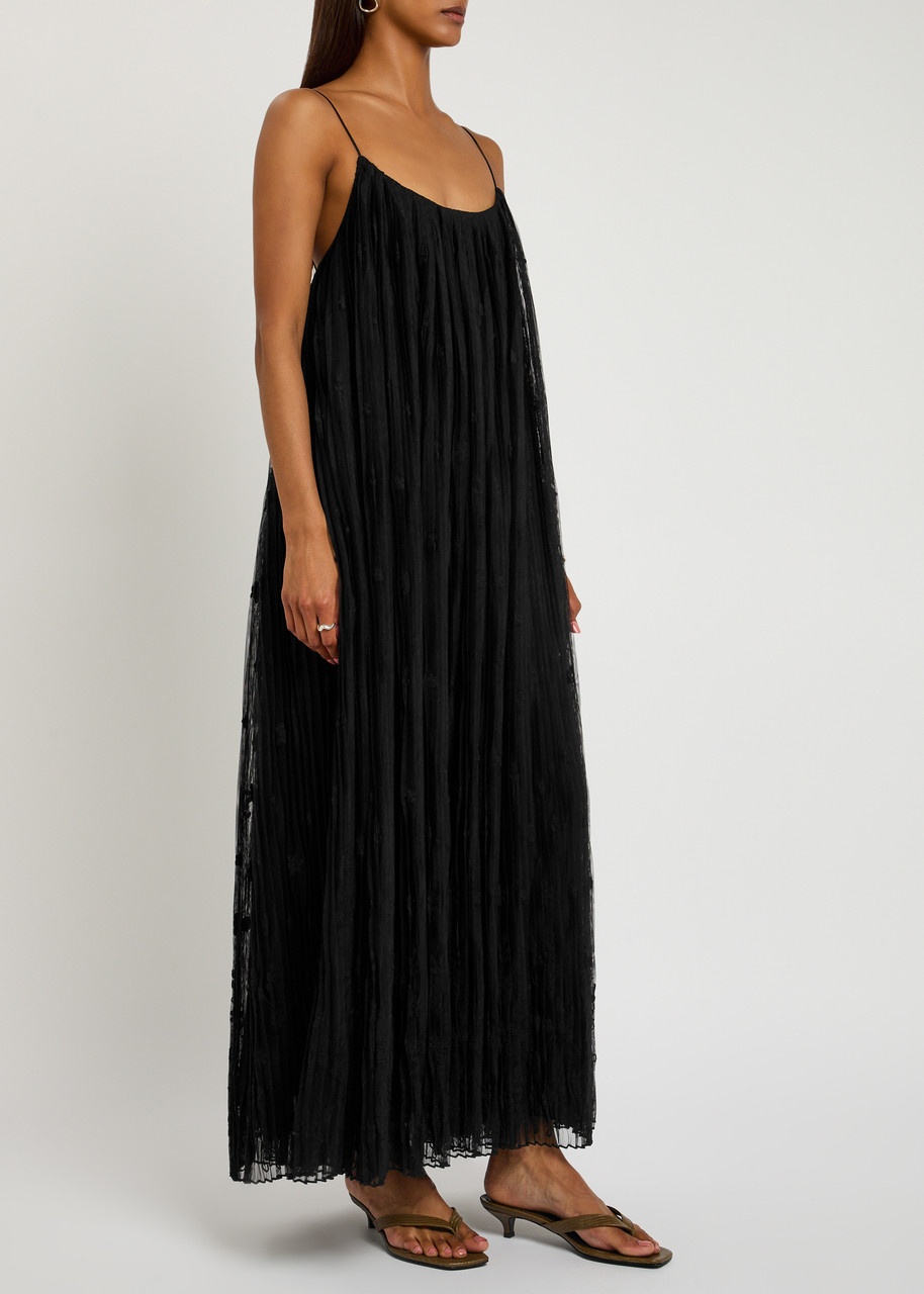Toteme Floral-embroidered Tulle Maxi Dress - 2