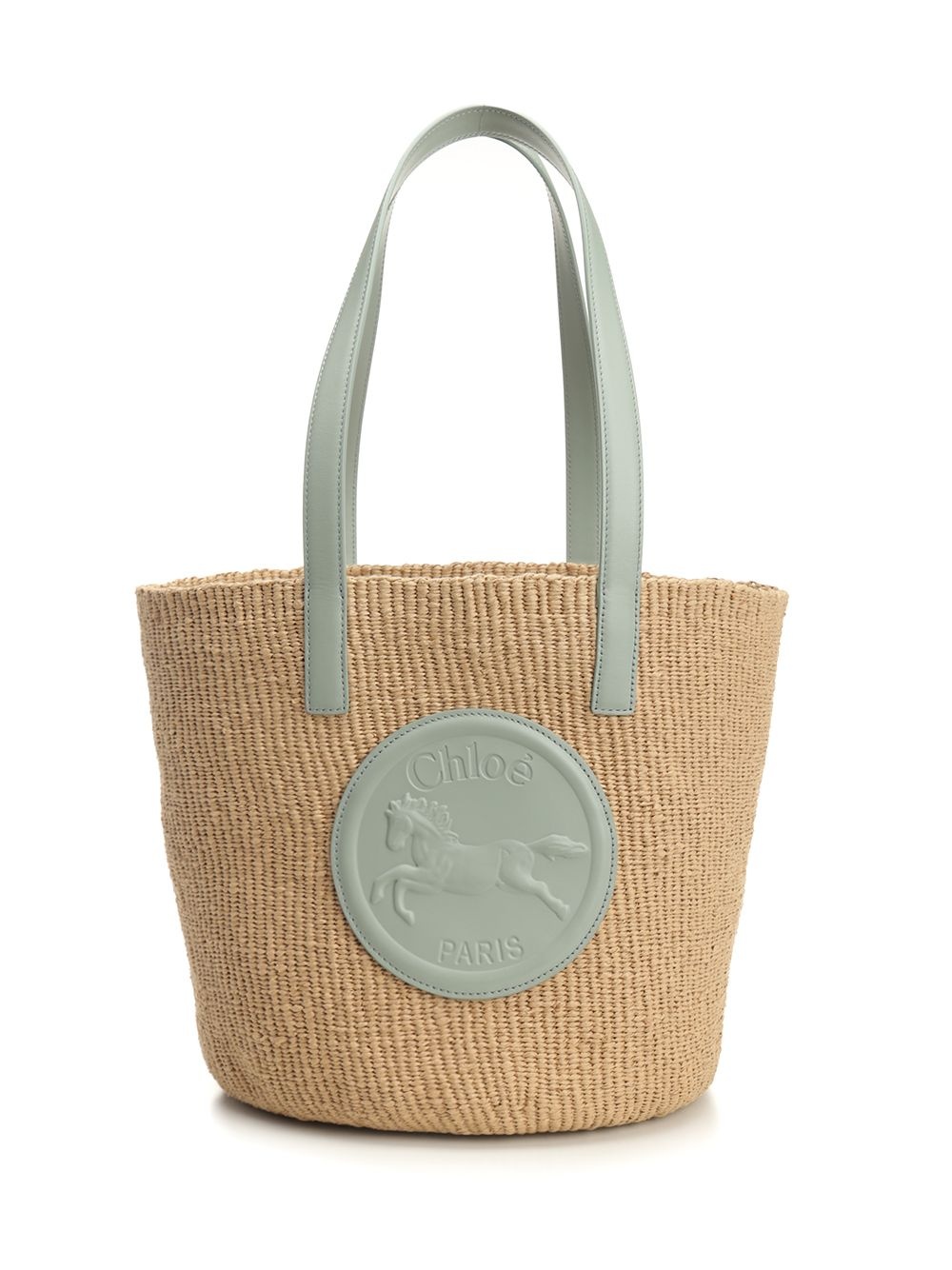 Horse Medal Shoulder Bags Beige - 1