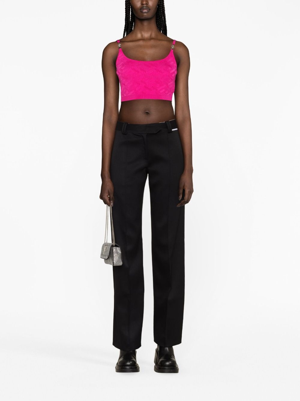 Medusa-motif knitted top - 2