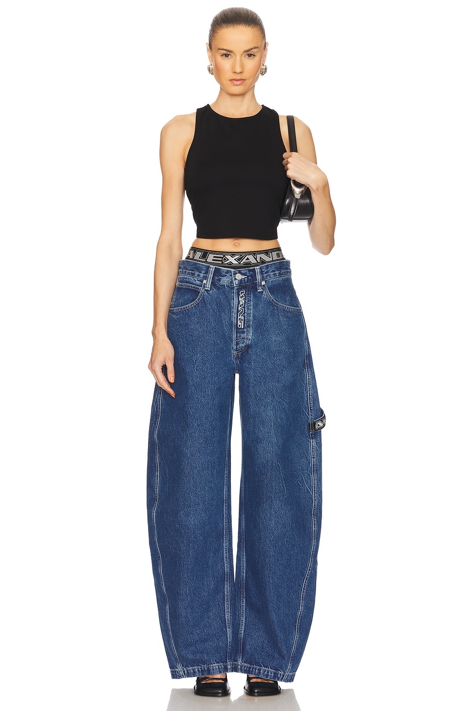 Alexander Wang Logo Elastic Prestyle Rounded | revolve