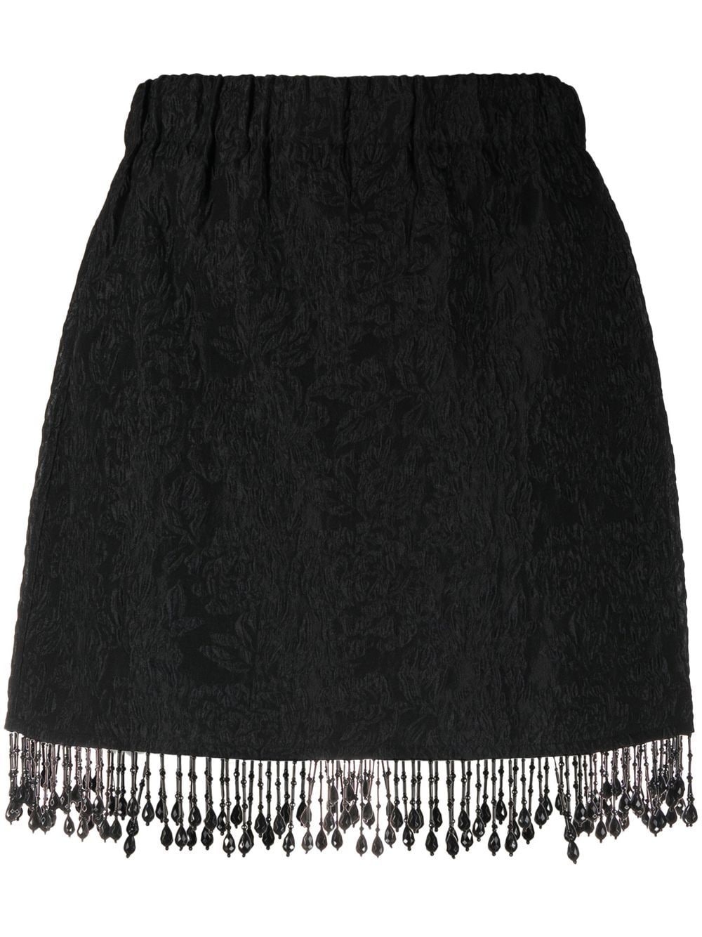 fringed jacquard skirt - 1