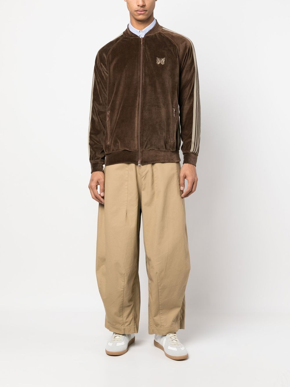 velvet-effect jacket - 2