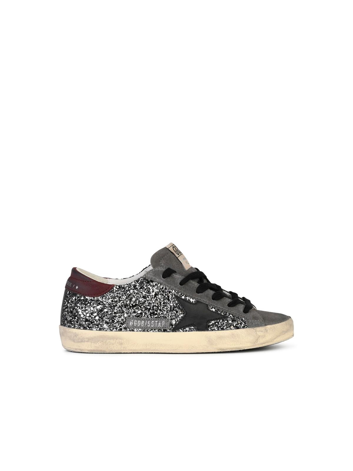 Golden Goose Grey Leather Blend Sneakers Woman - 1