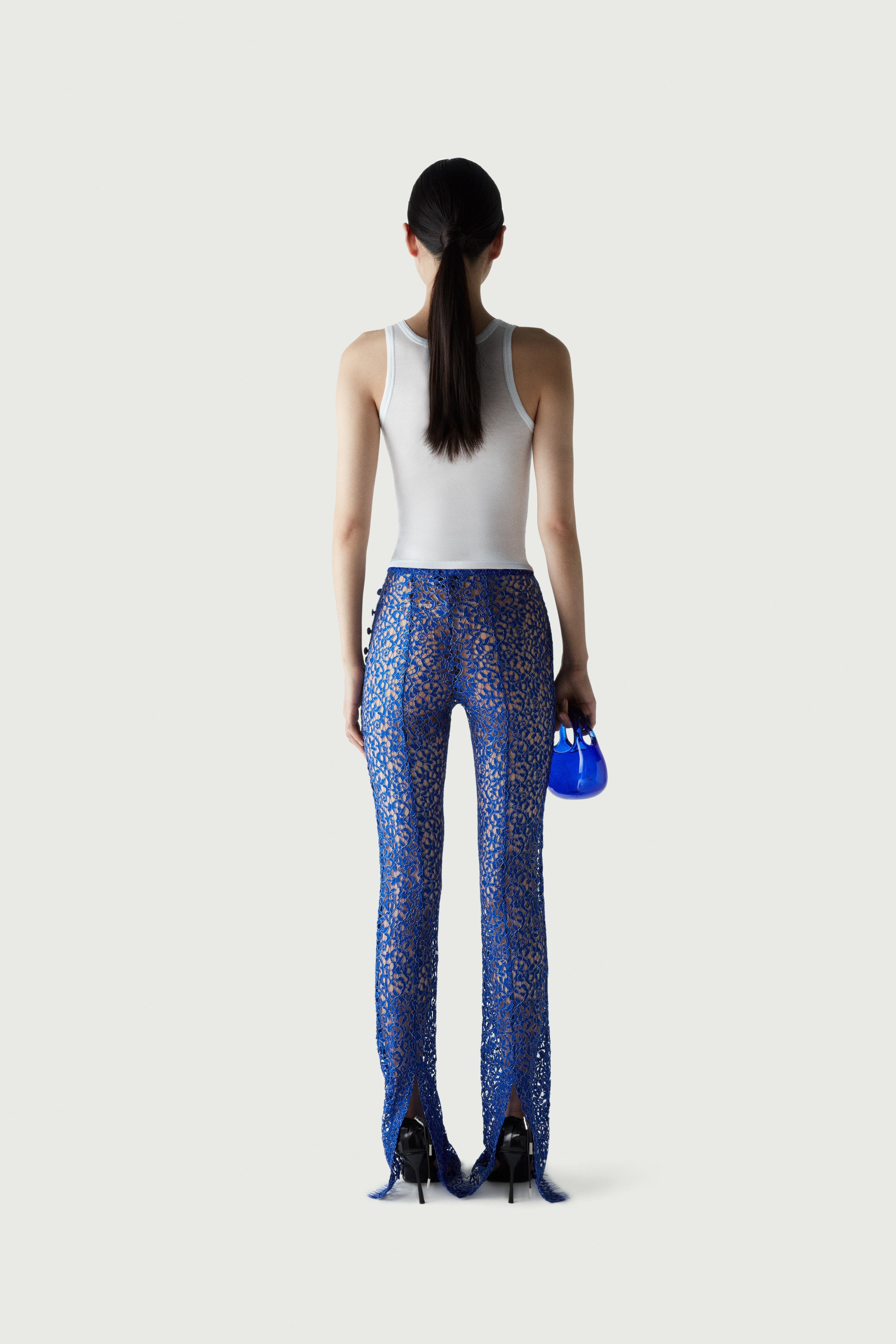 Lace Flared Trousers - 4
