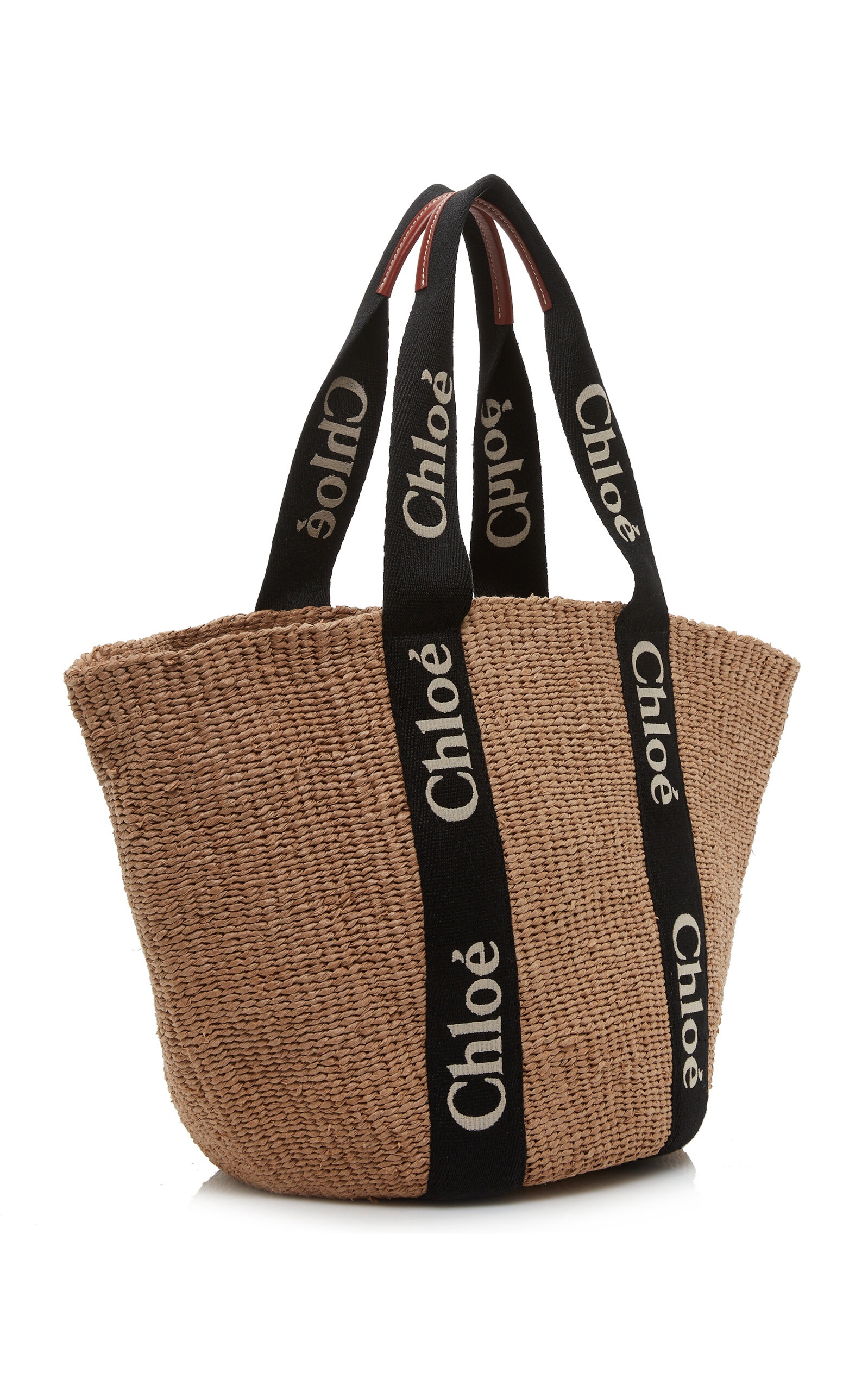 Woody Raffia Tote Bag neutral - 3