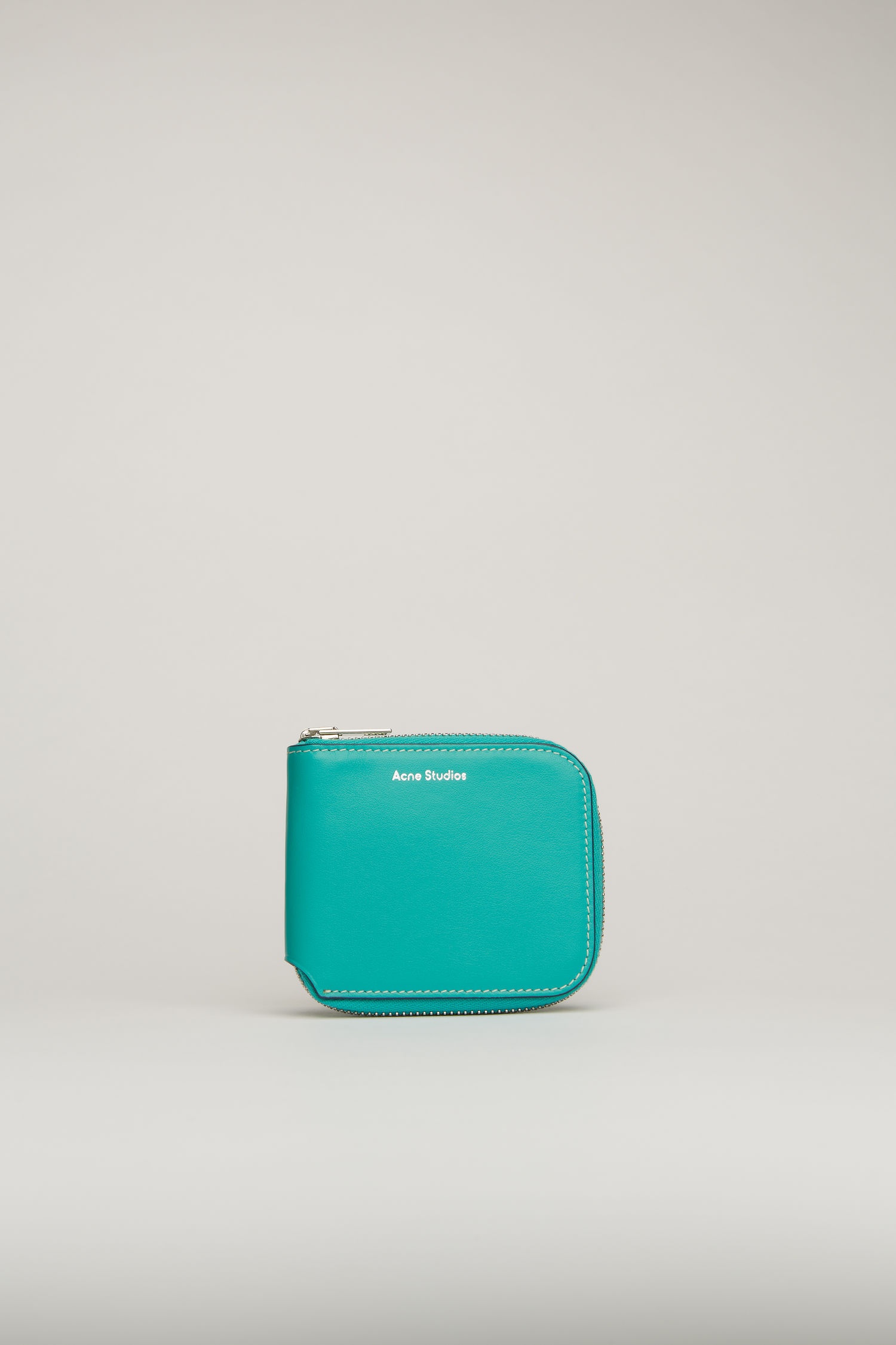 Compact bifold wallet turquoise blue - 1