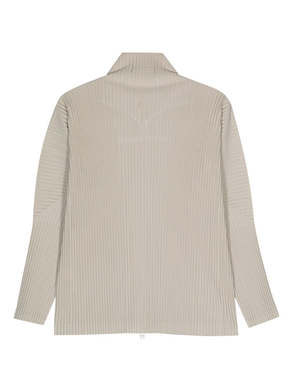 zip-up pleated shirt - 2