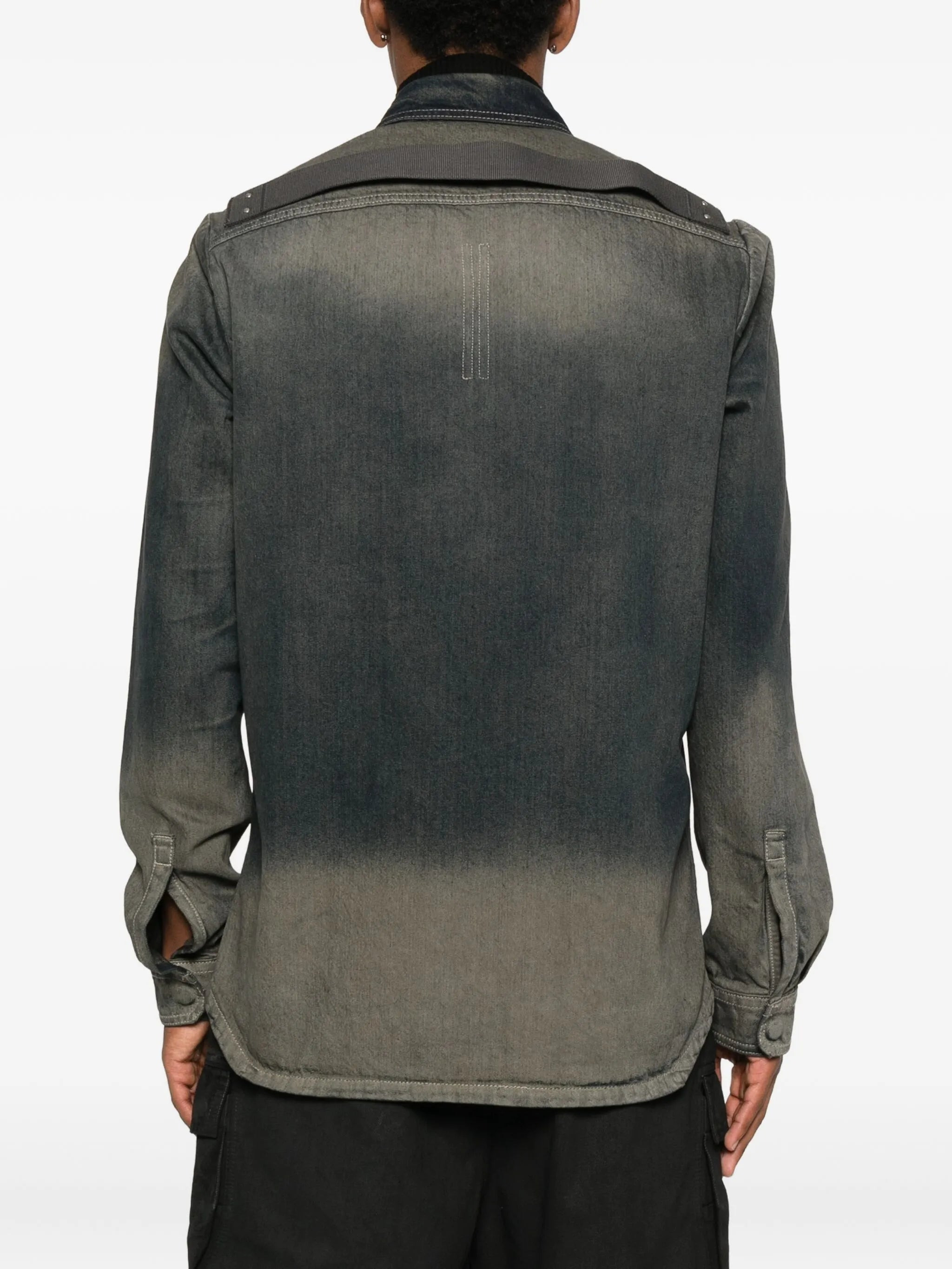 Rick Owens Button-down Denim Shirt - 4