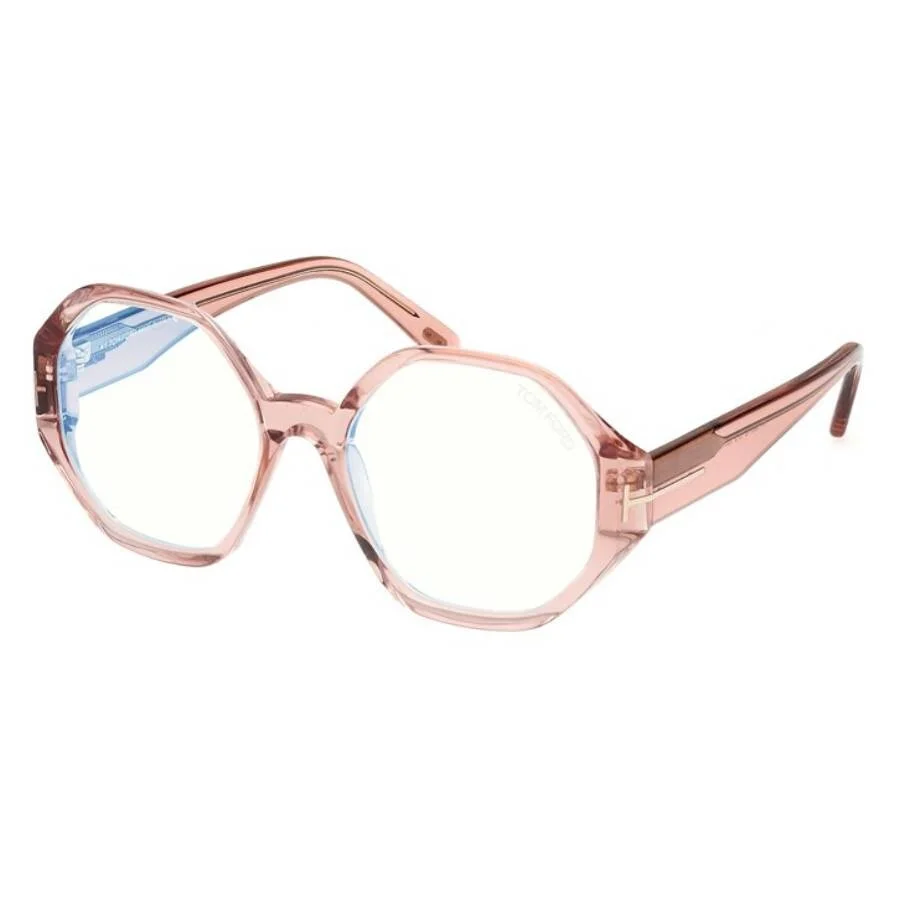 Tom Ford Blue Light Block Geometric Ladies Eyeglasses FT5967-B 072 53 - 1