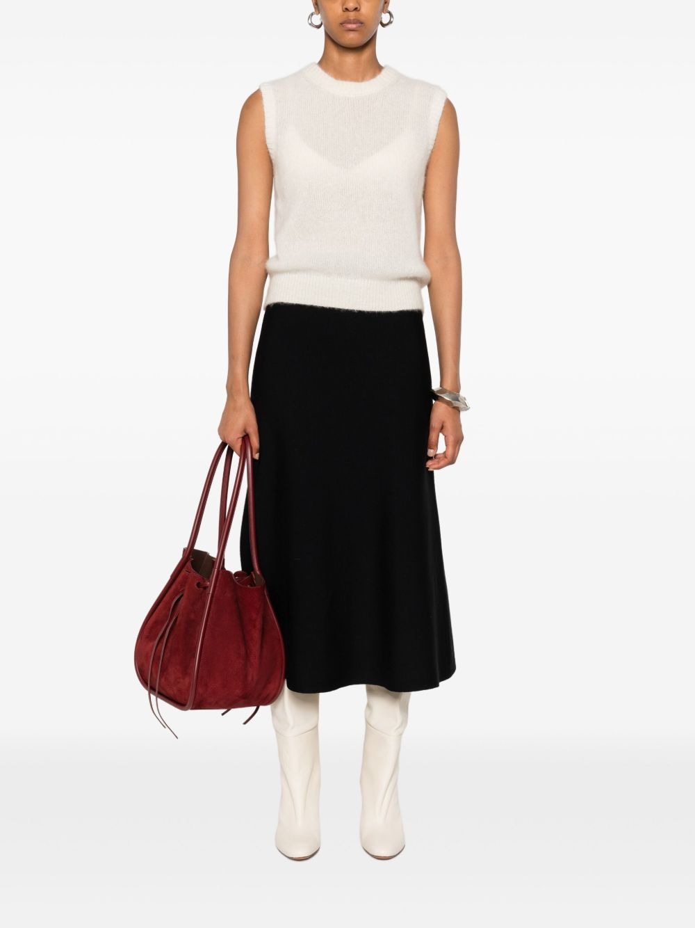 cashmere sleeveless top - 2