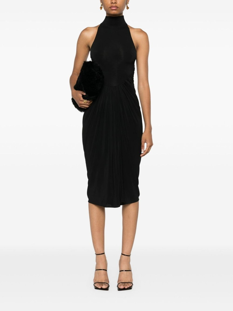 Alaïa gathered draped maxi dress outlook