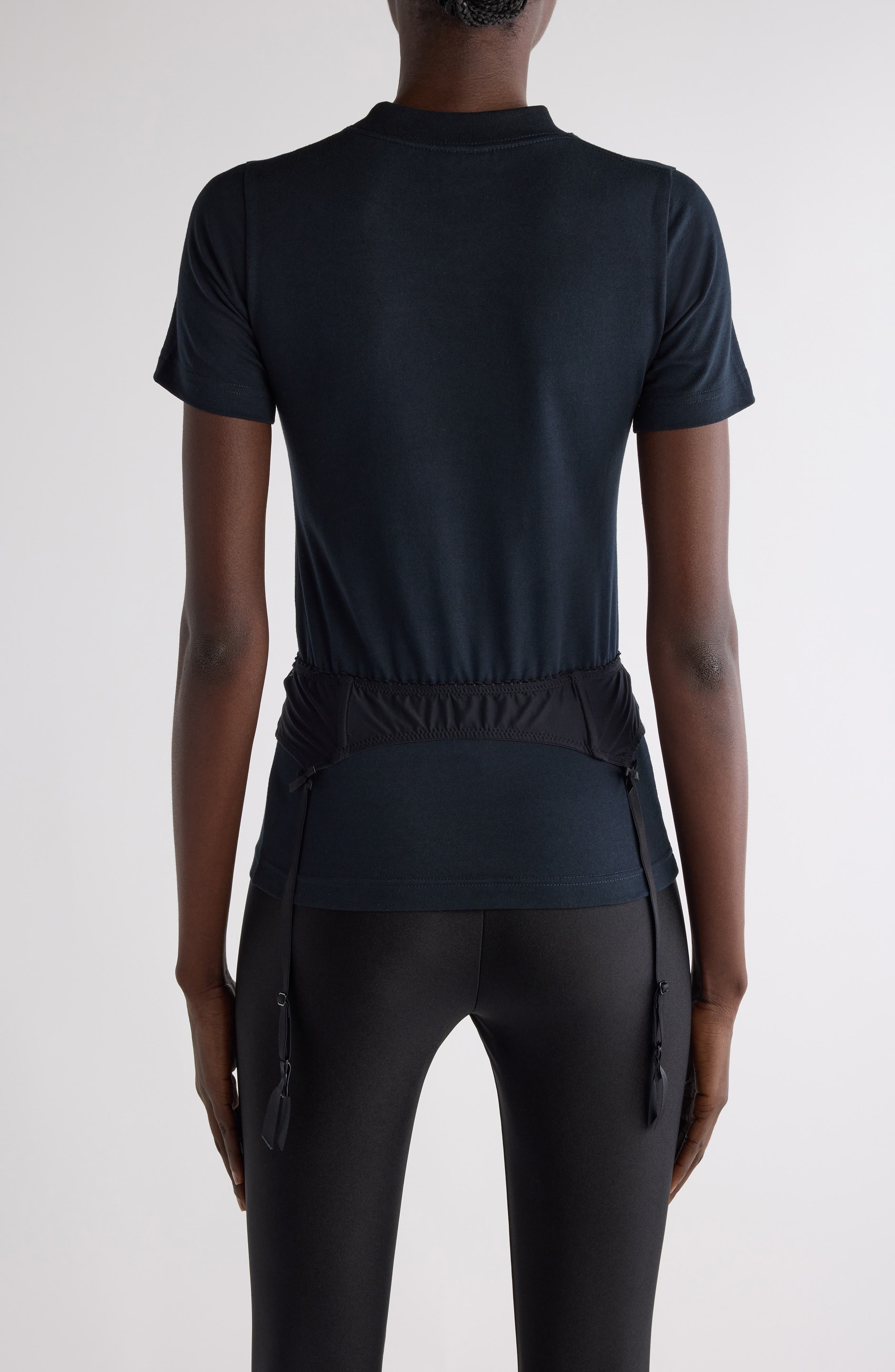 Balenciaga Lingerie T-Shirt in Faded Black at Nordstrom - 3