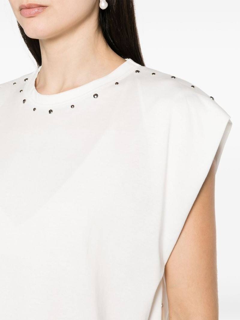 studed cap-sleeve cotton top 5