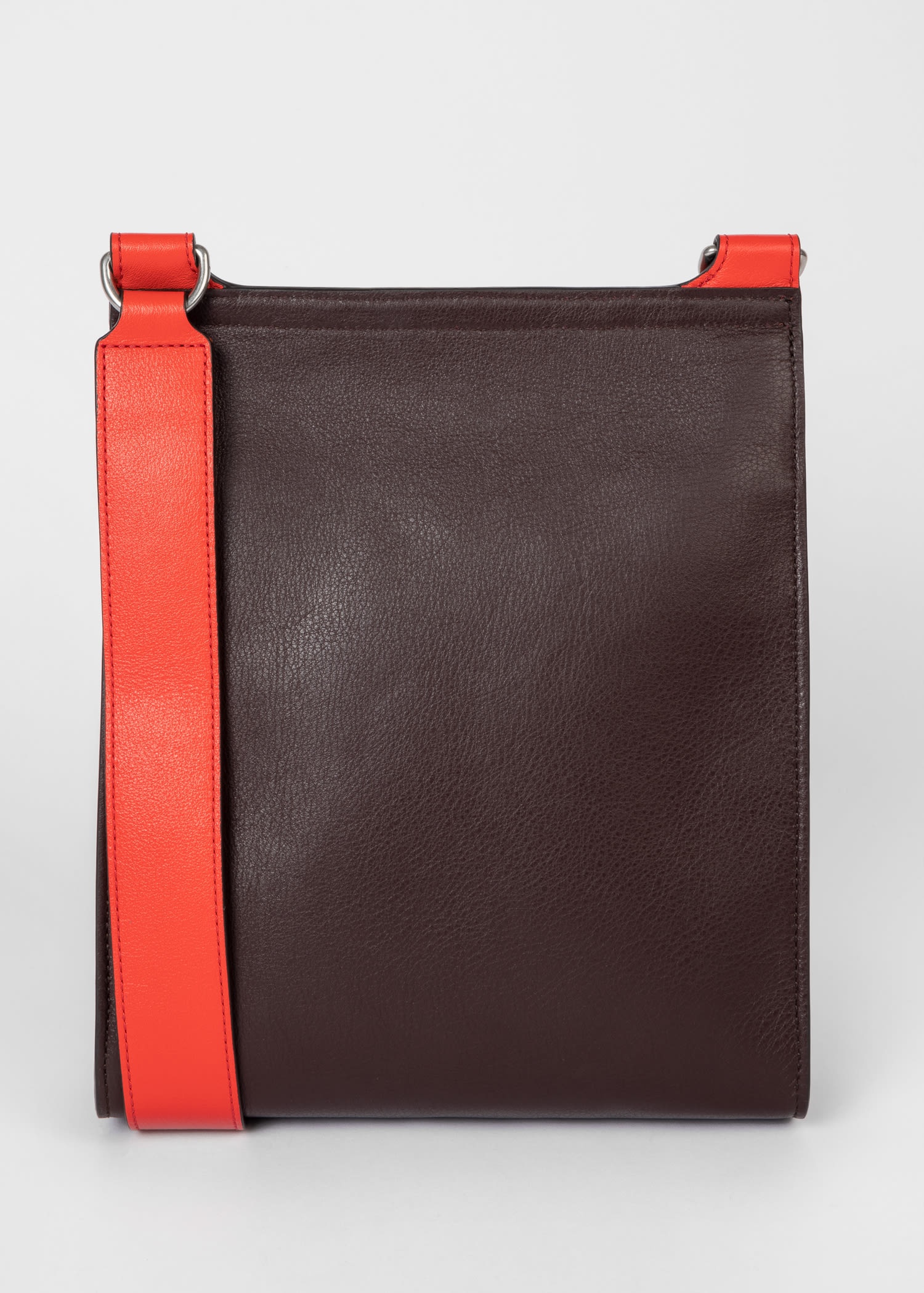 Paul Smith Suede And Leather Crossbody Bag In Brown