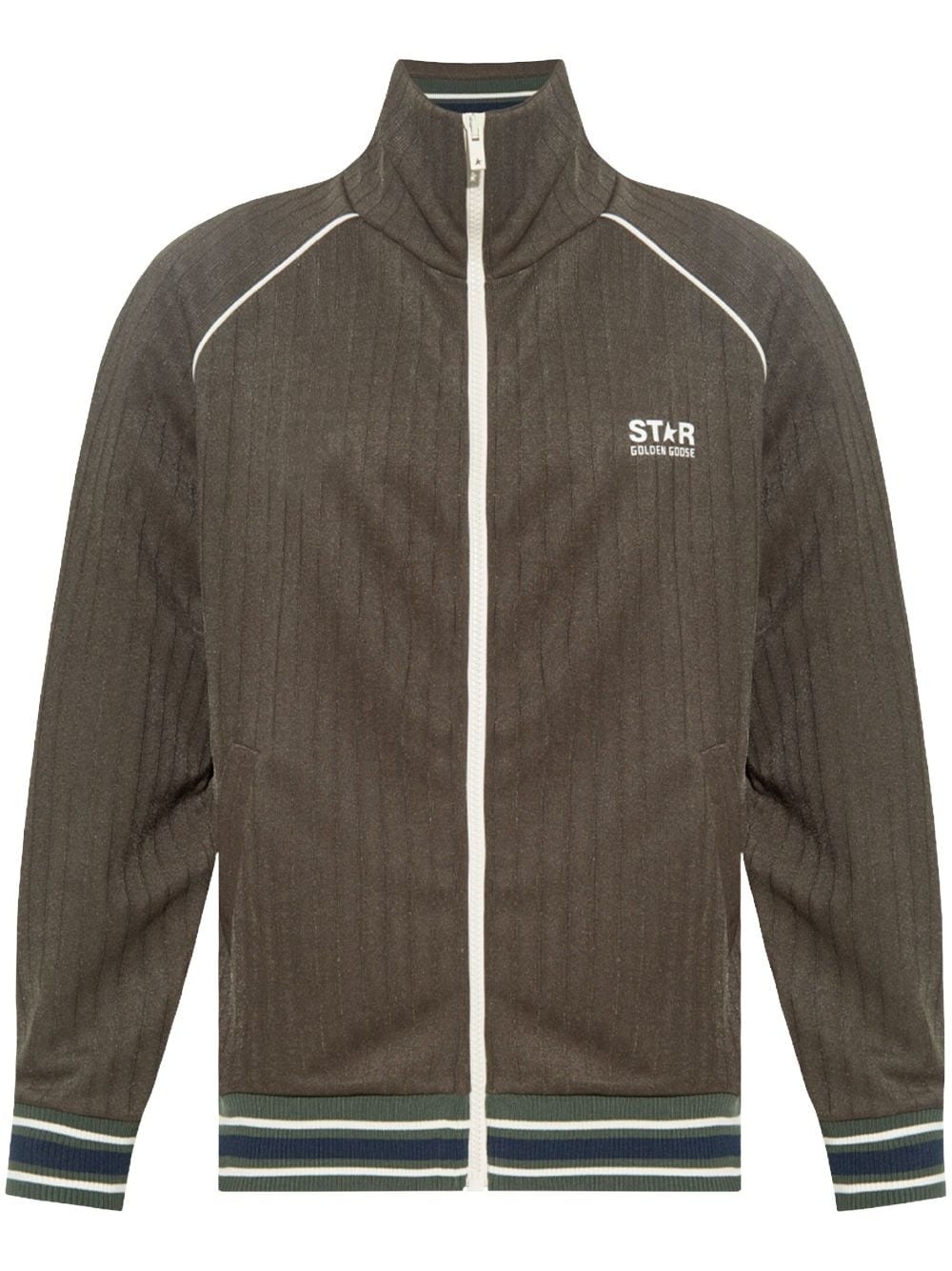 logo-appliqué track jacket - 1