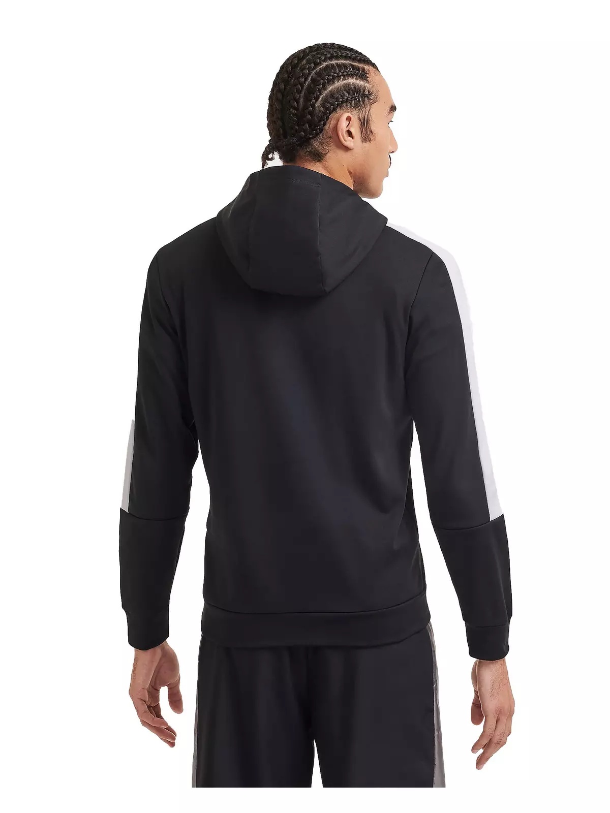Men's Academy Therma-FIT 1/4 Zip Soccer Hoodie - Black/White - 2