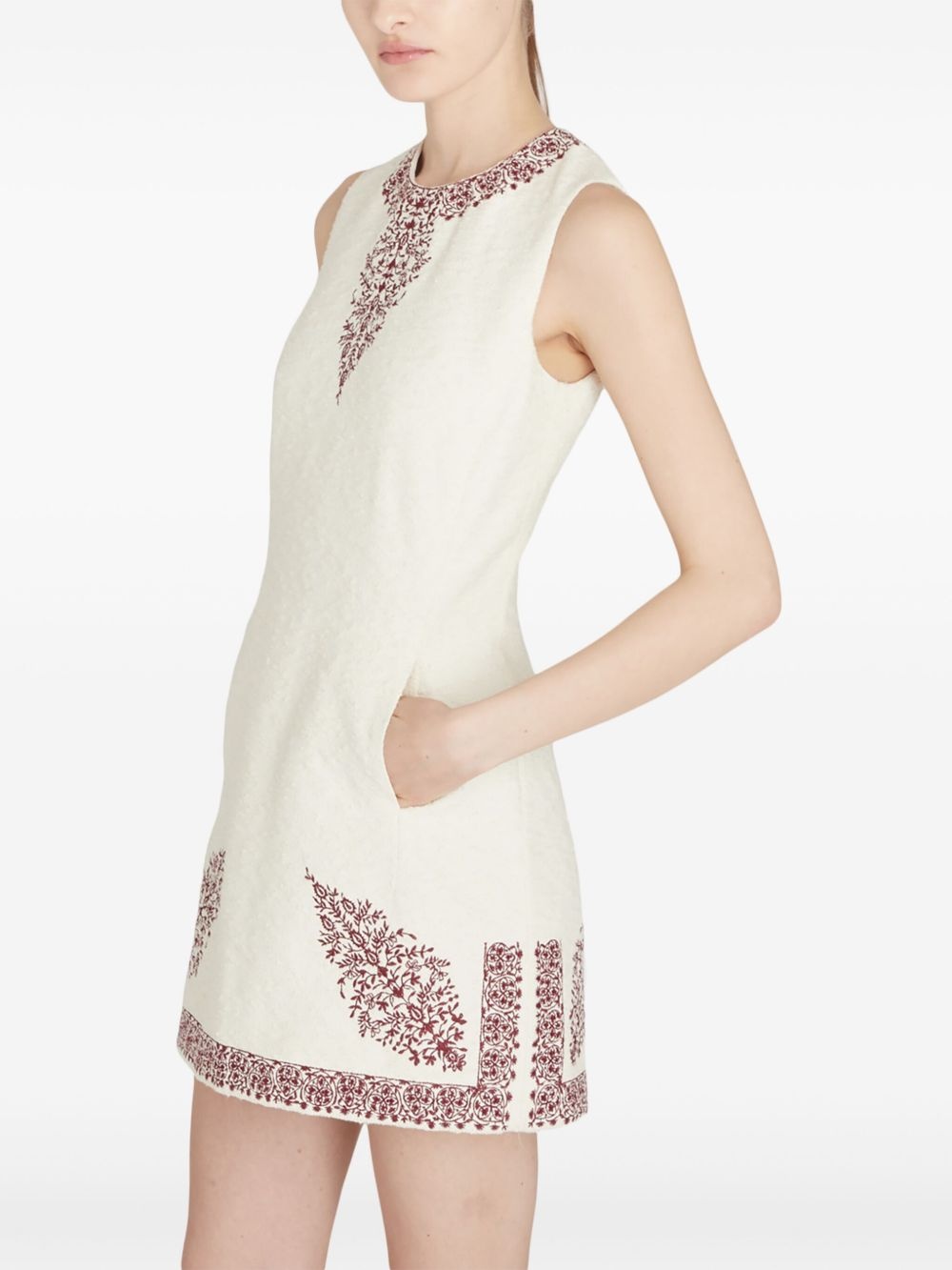 paisley mini dress - 5