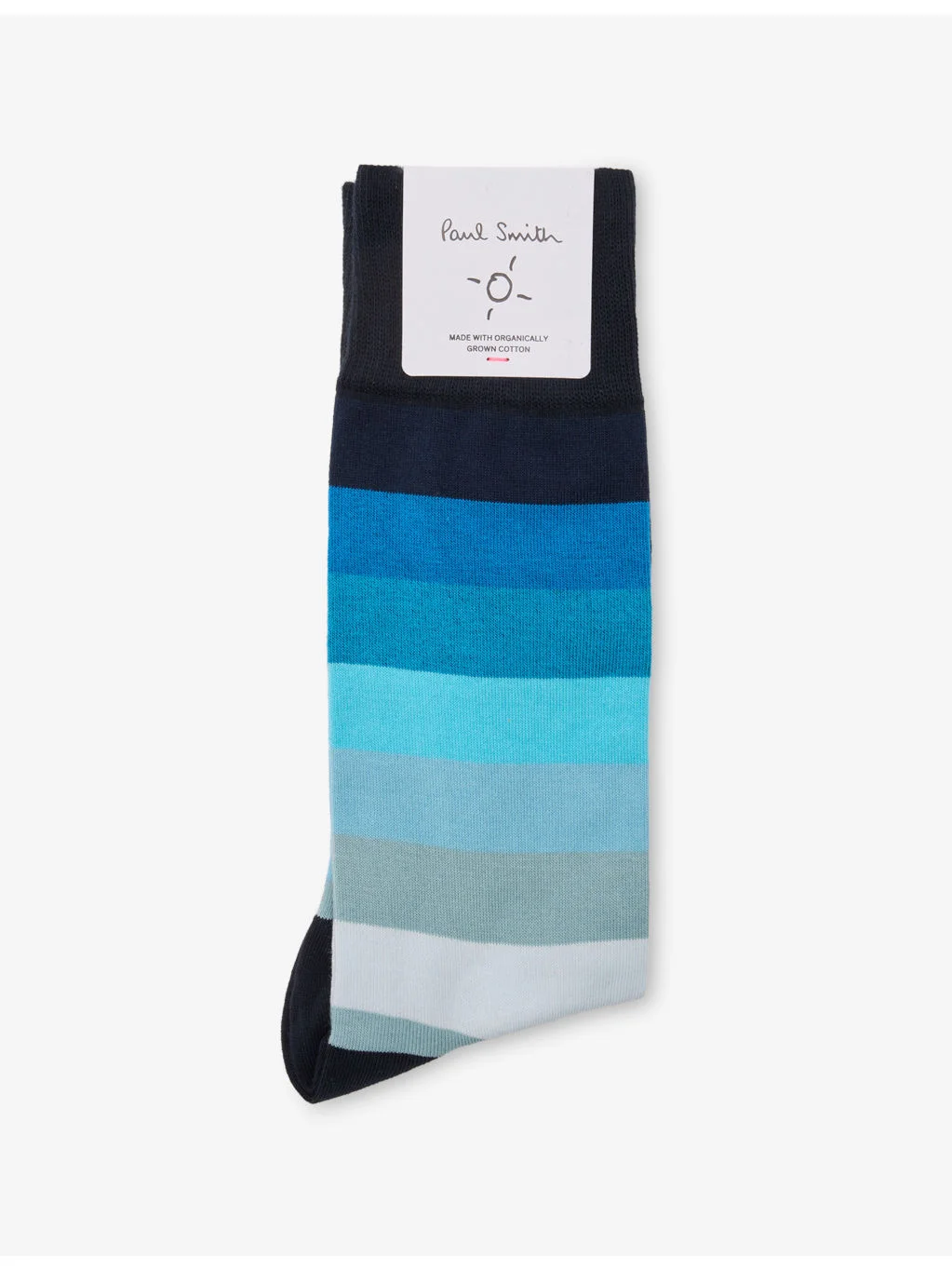 Gradient-Striped Cotton-Blend Socks - 1
