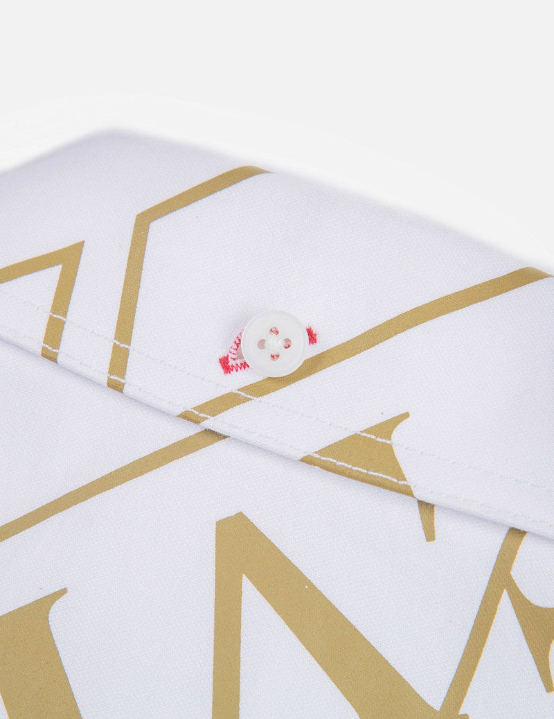 Logo Monogram Print Oxford Shirt 13