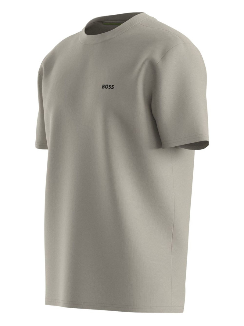 stretch-cotton T-shirt with logo detail 1