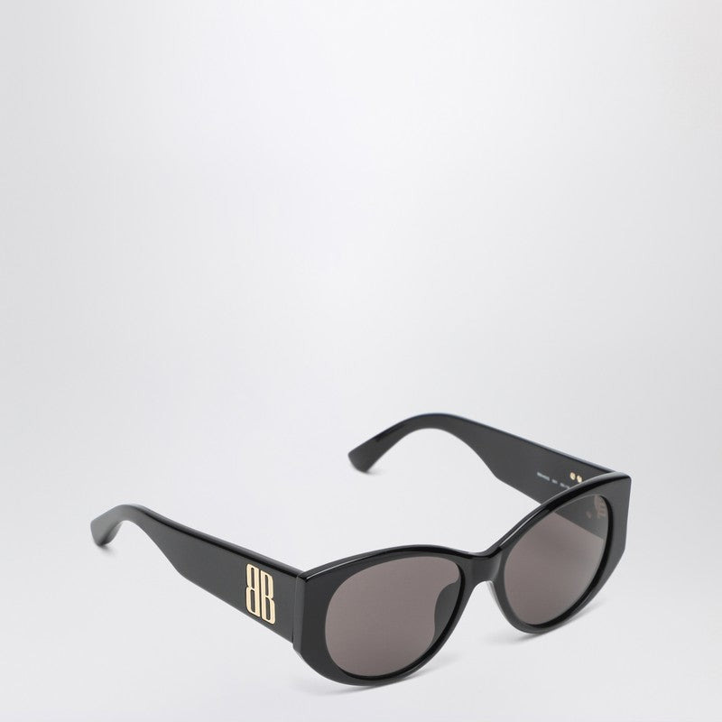 Balenciaga Nano Round Black Sunglasses Women - 2
