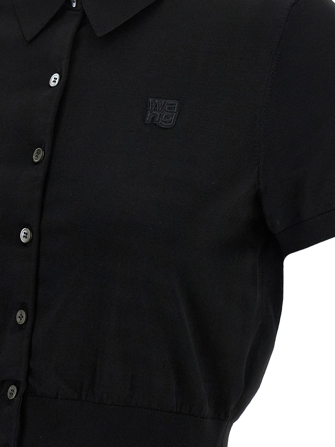 Short Sleeve Polo Cardigan - 4