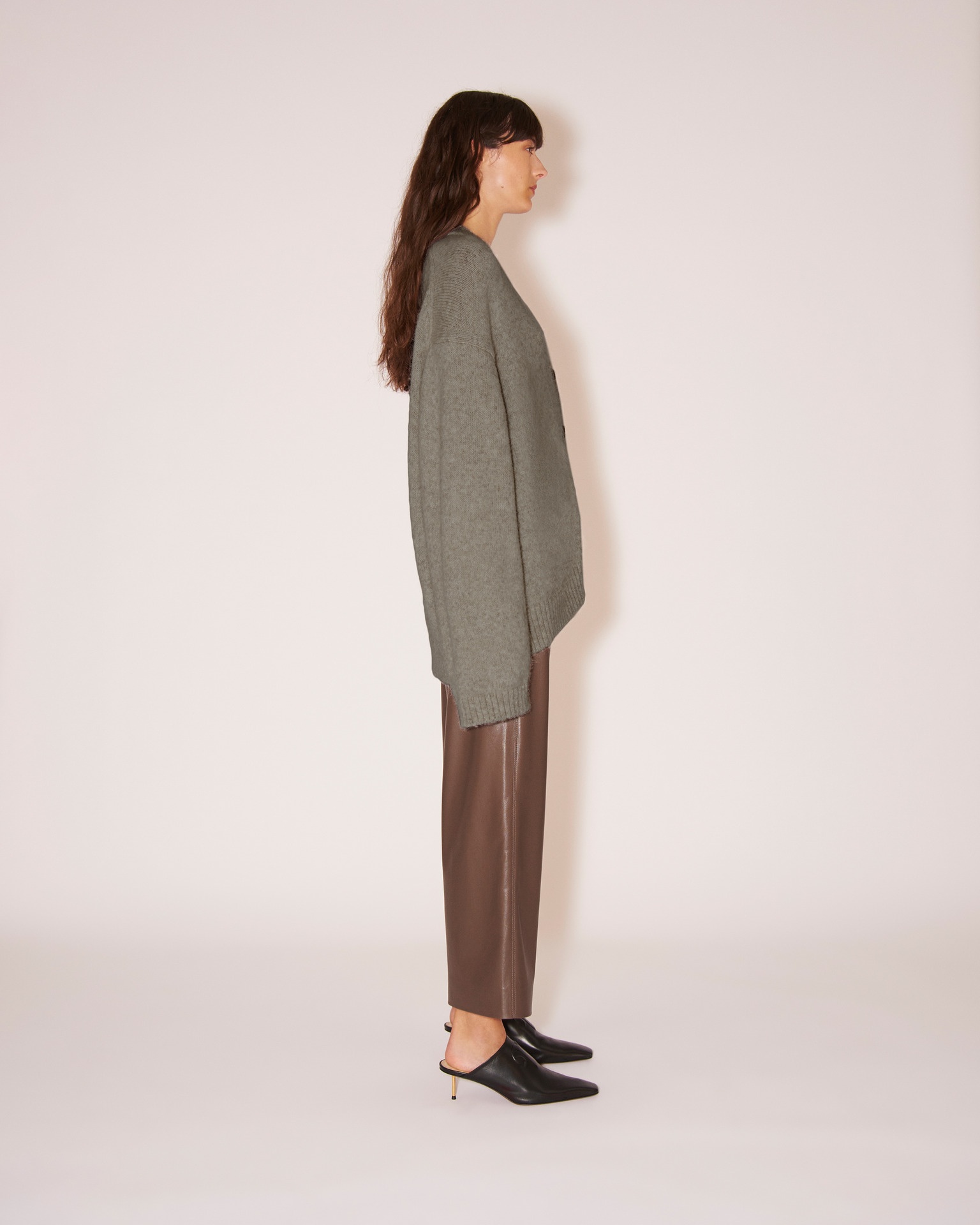 HARSHA - Alpaca cardigan - Gray - 4