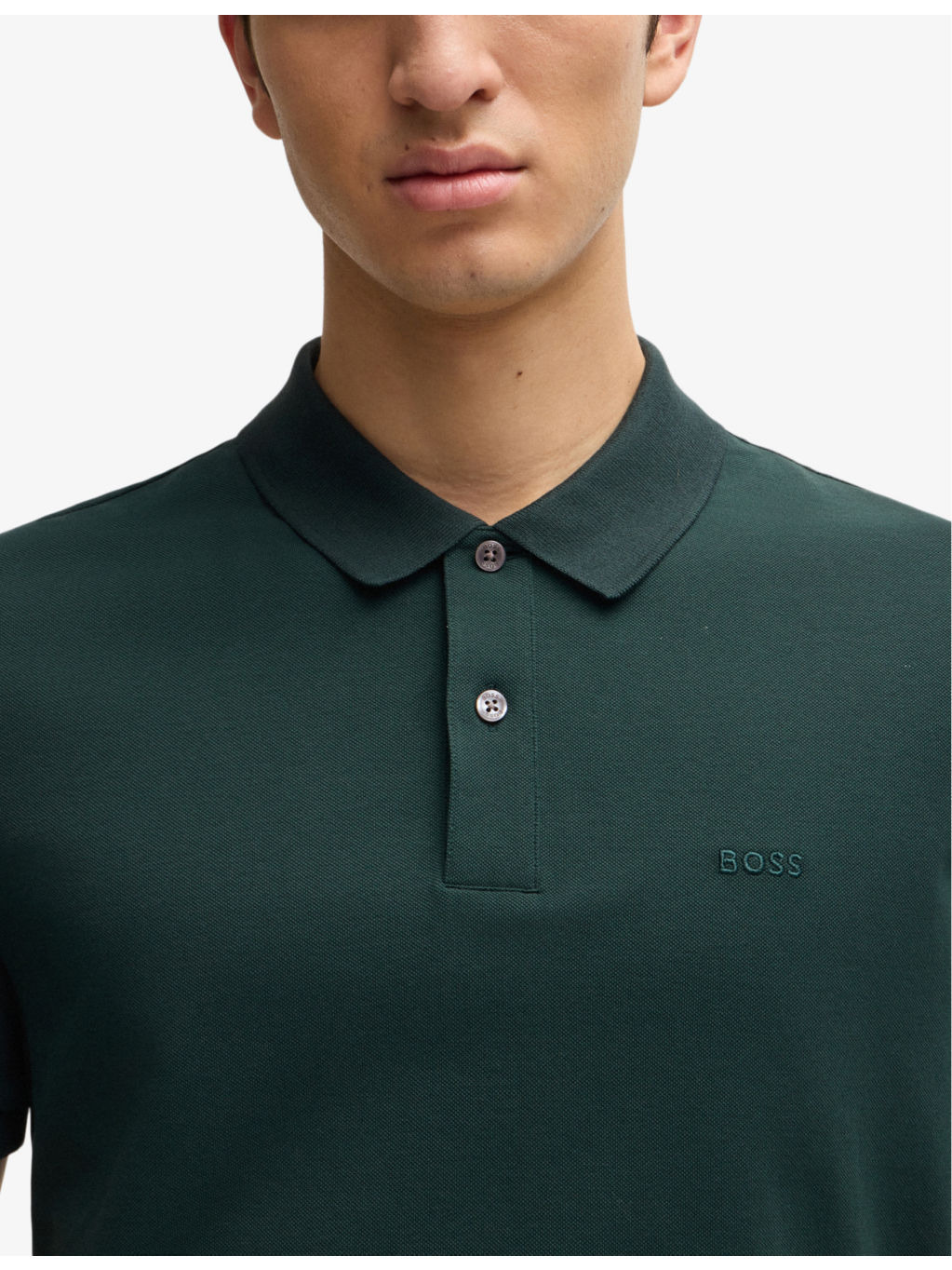 Logo-embroidered short-sleeve cotton polo shirt - 5
