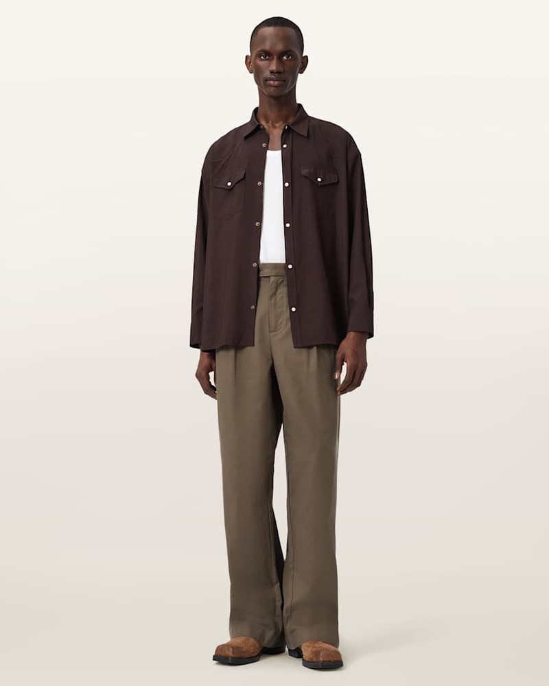 CONWAY WIDE LEG PLEATED PANTS 5