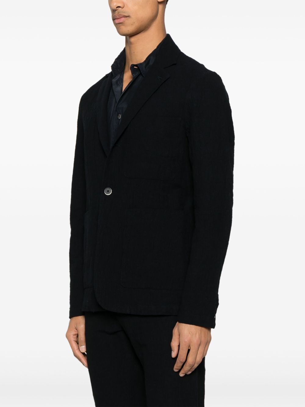 textured blazer - 3