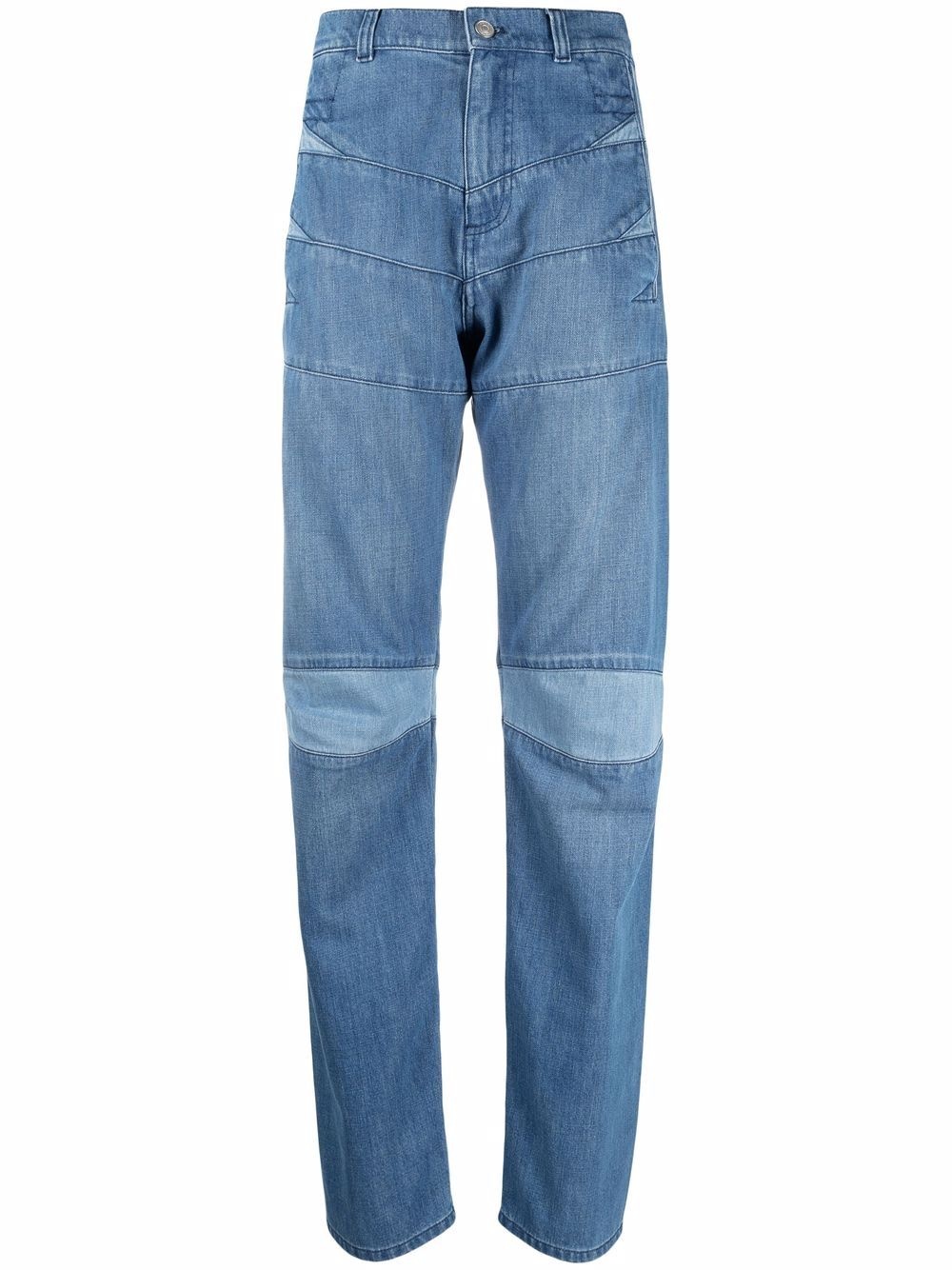 high-rise straight jeans - 1