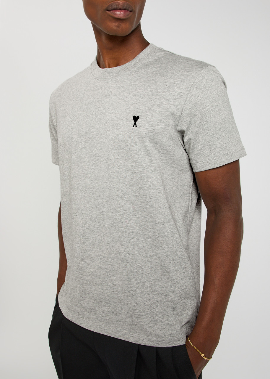 Ami Paris Logo-embroidered Cotton T-shirt - 5