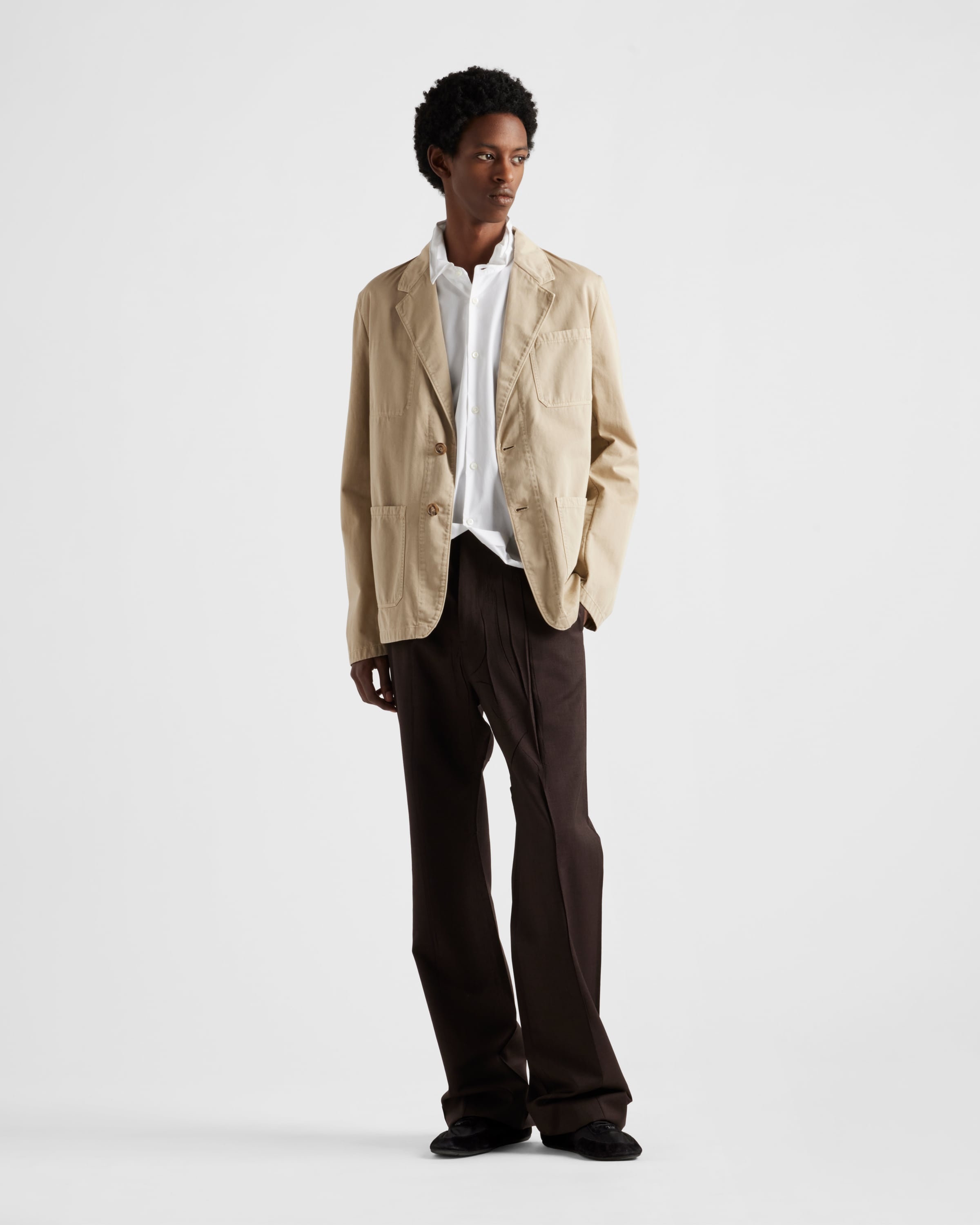 Single-breasted cotton jacket - 2