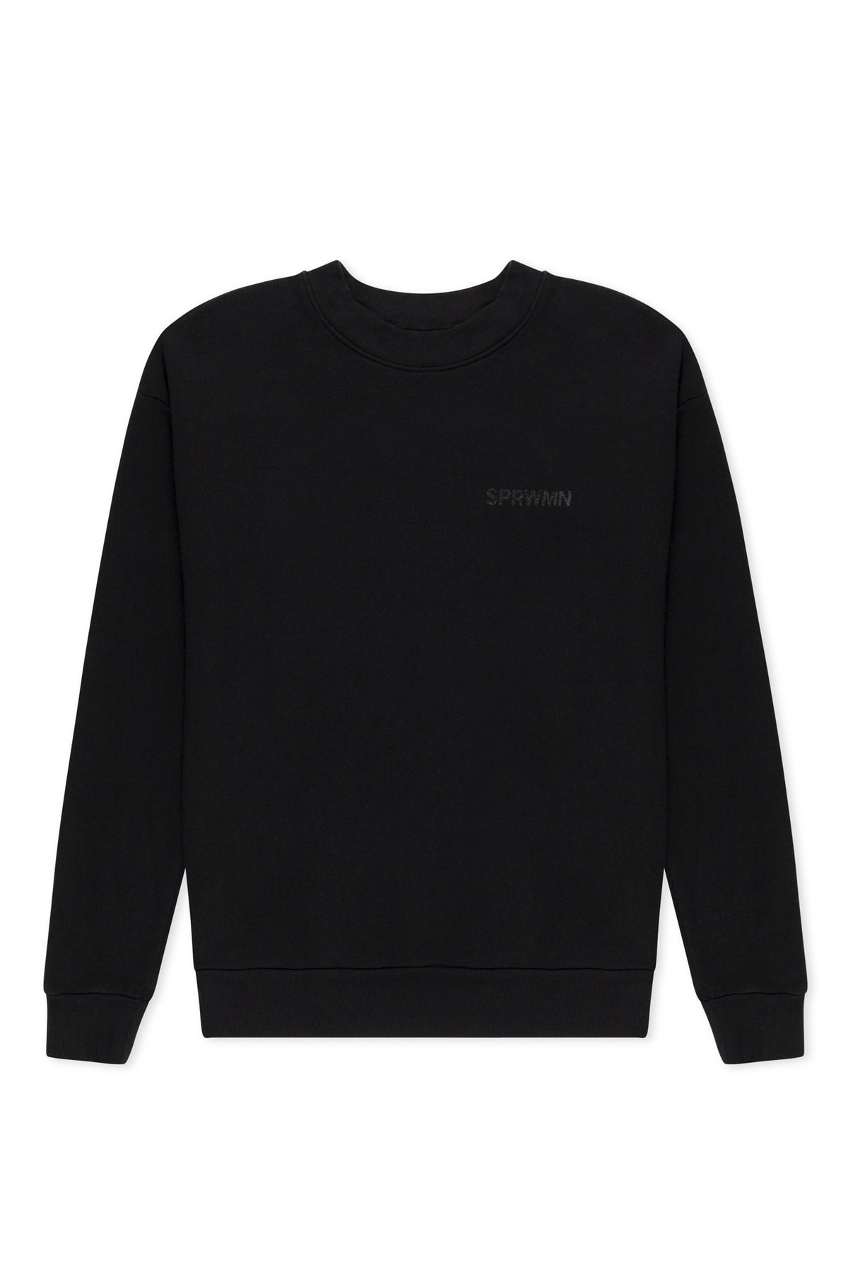 BLACK GLOSSY LOGO SWEATSHIRT - 5