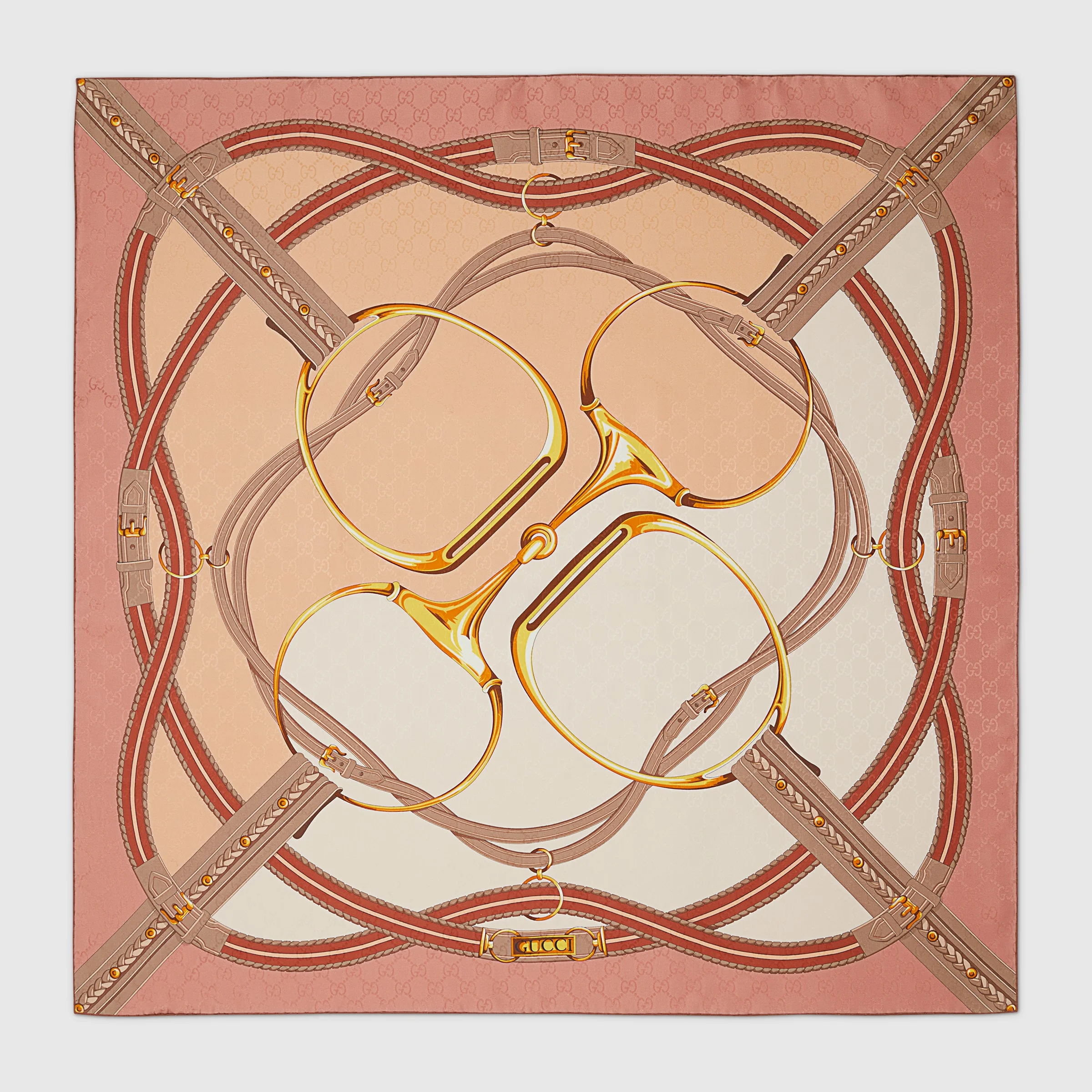 Gucci Horsebit print silk carré - 1