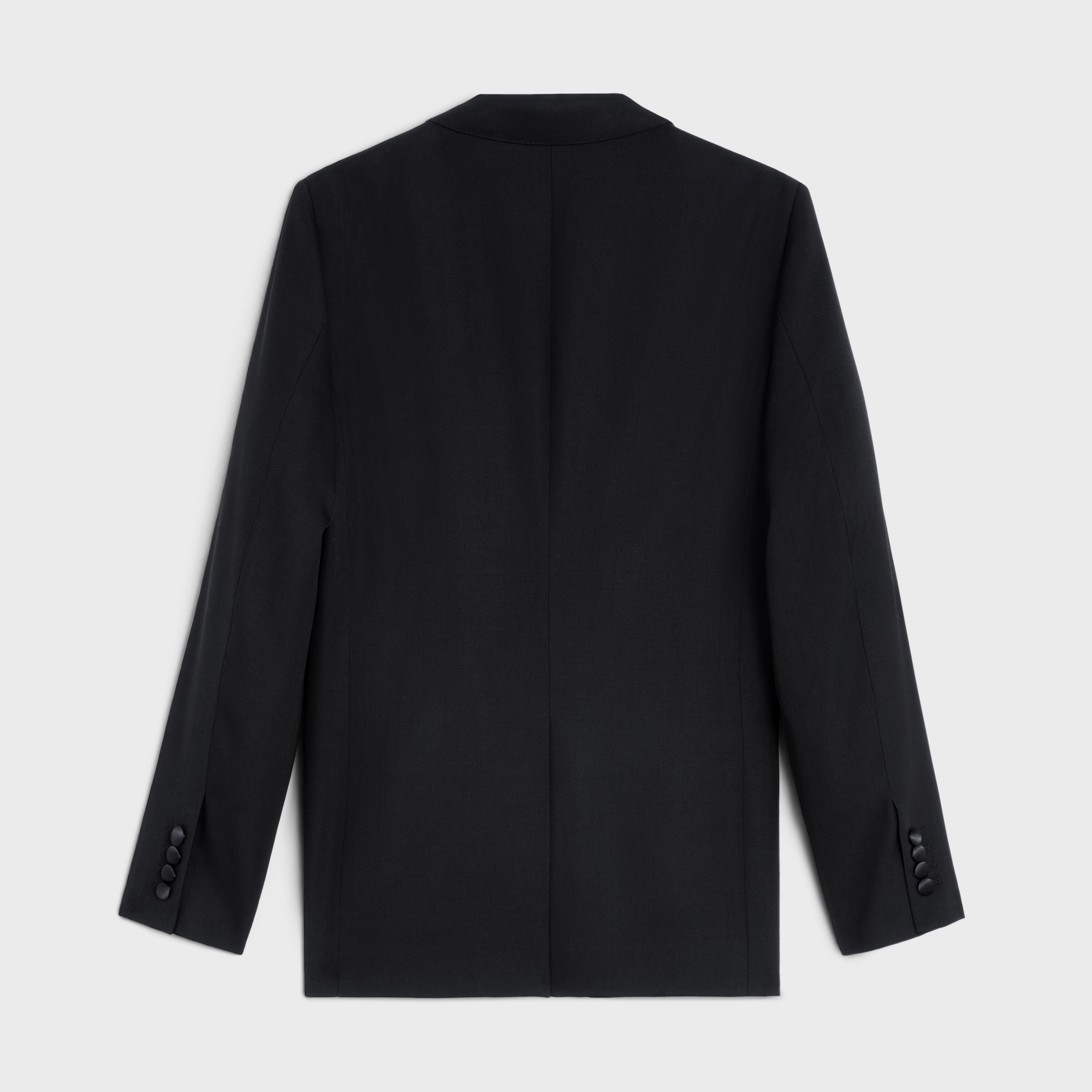 classic tux jacket in grain de poudre - 2