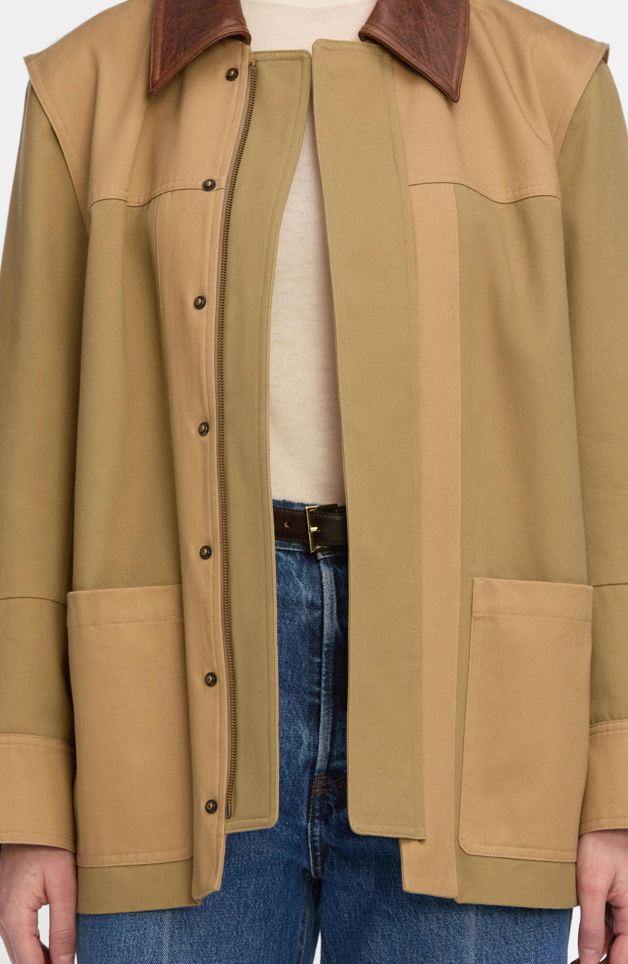 FRAME The Chore Jacket in Khaki at Nordstrom - 4