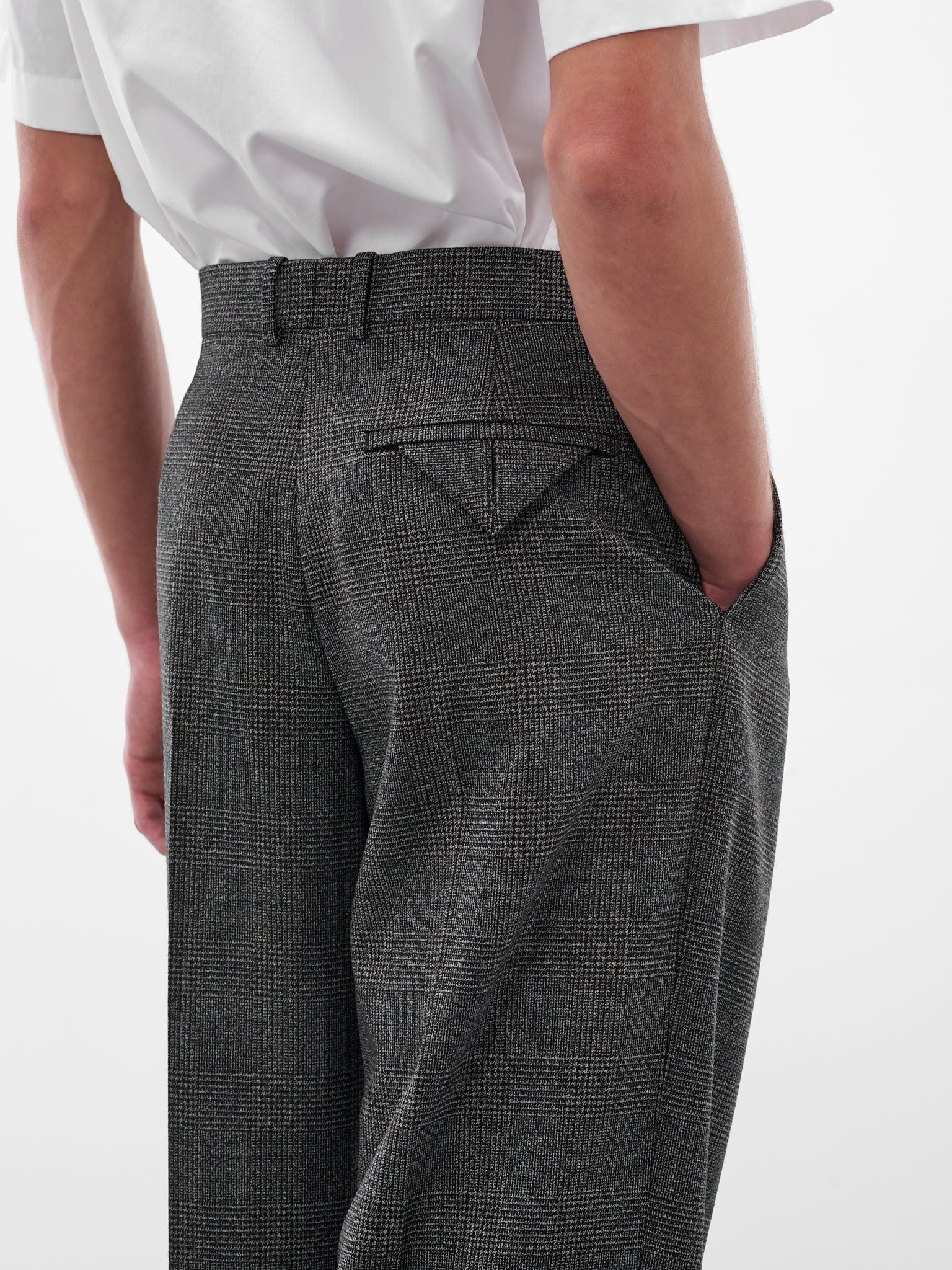 Gray Prince Of Wales Trousers - 5
