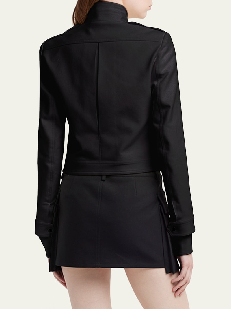 TOM FORD Shrunken Military Cotton Jacket outlook