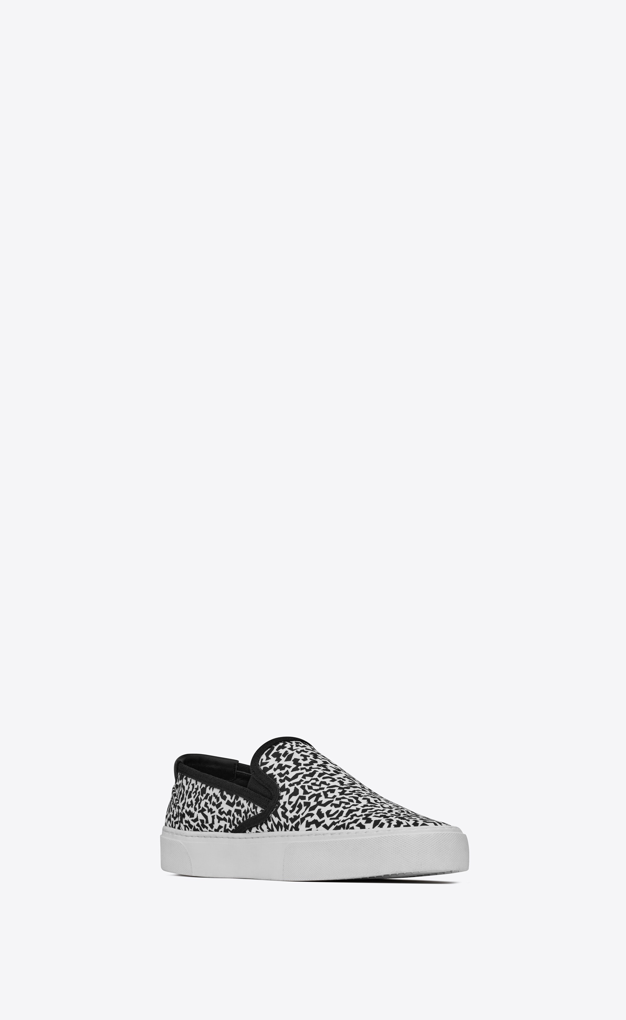 venice slip-on sneakers in sparkle-print canvas - 4