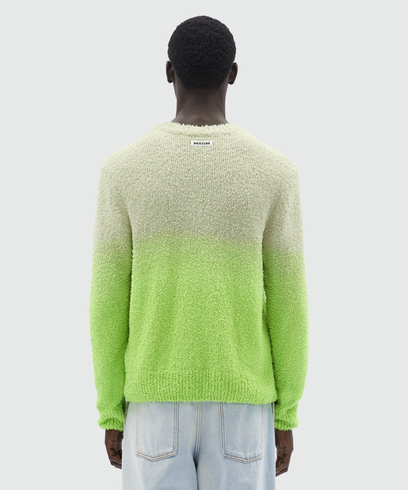 Degradé terry-effect cotton sweater 3