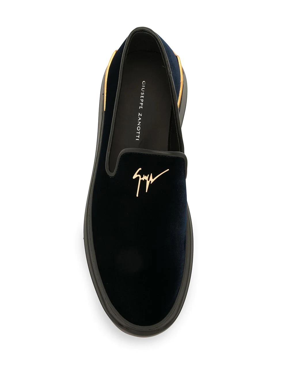 logo slip-on loafers - 4