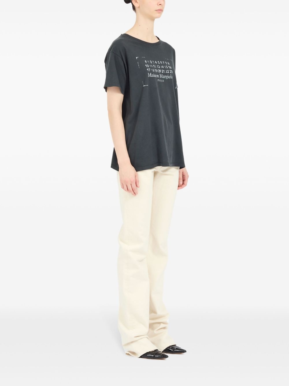 logo-print cotton T-shirt - 3