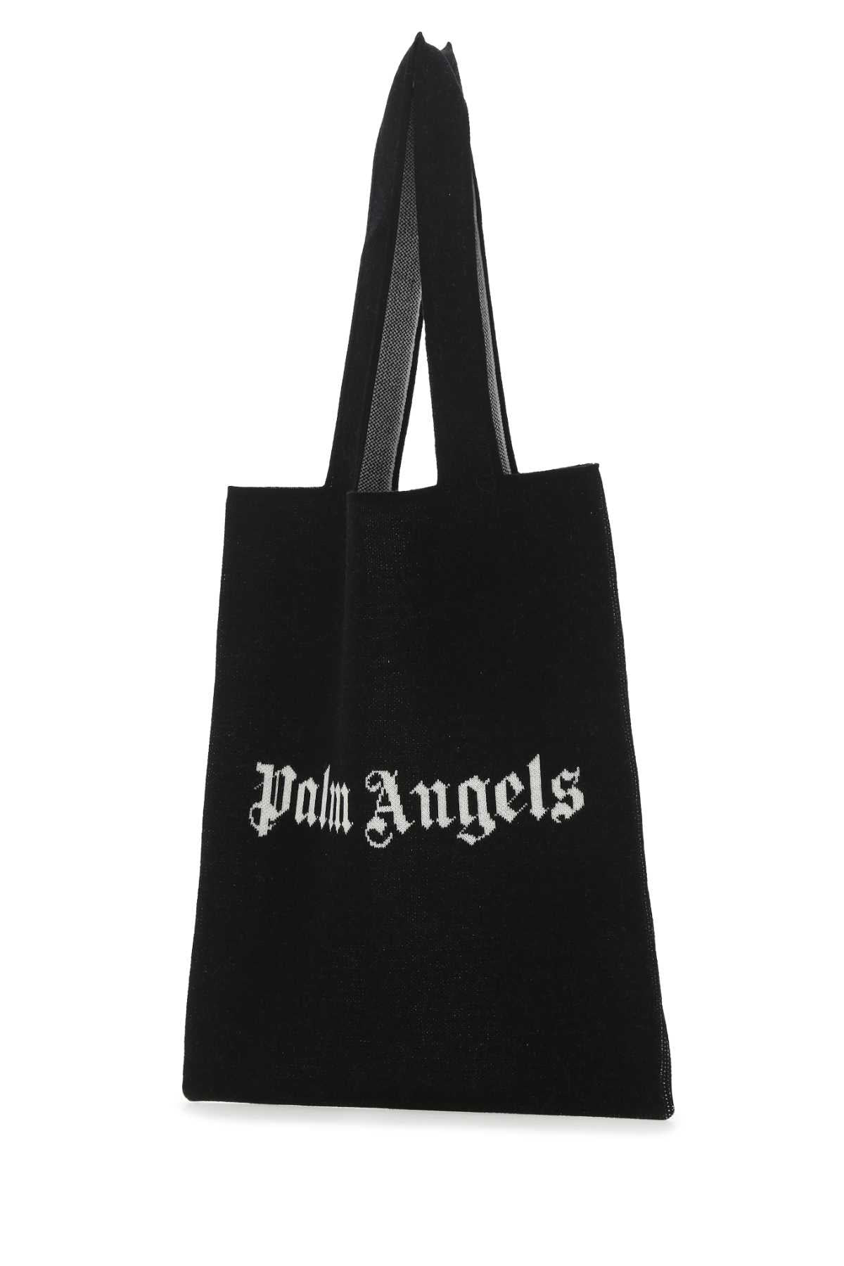 Palm Angels Men Black Wool Blend Shopping Bag - 2