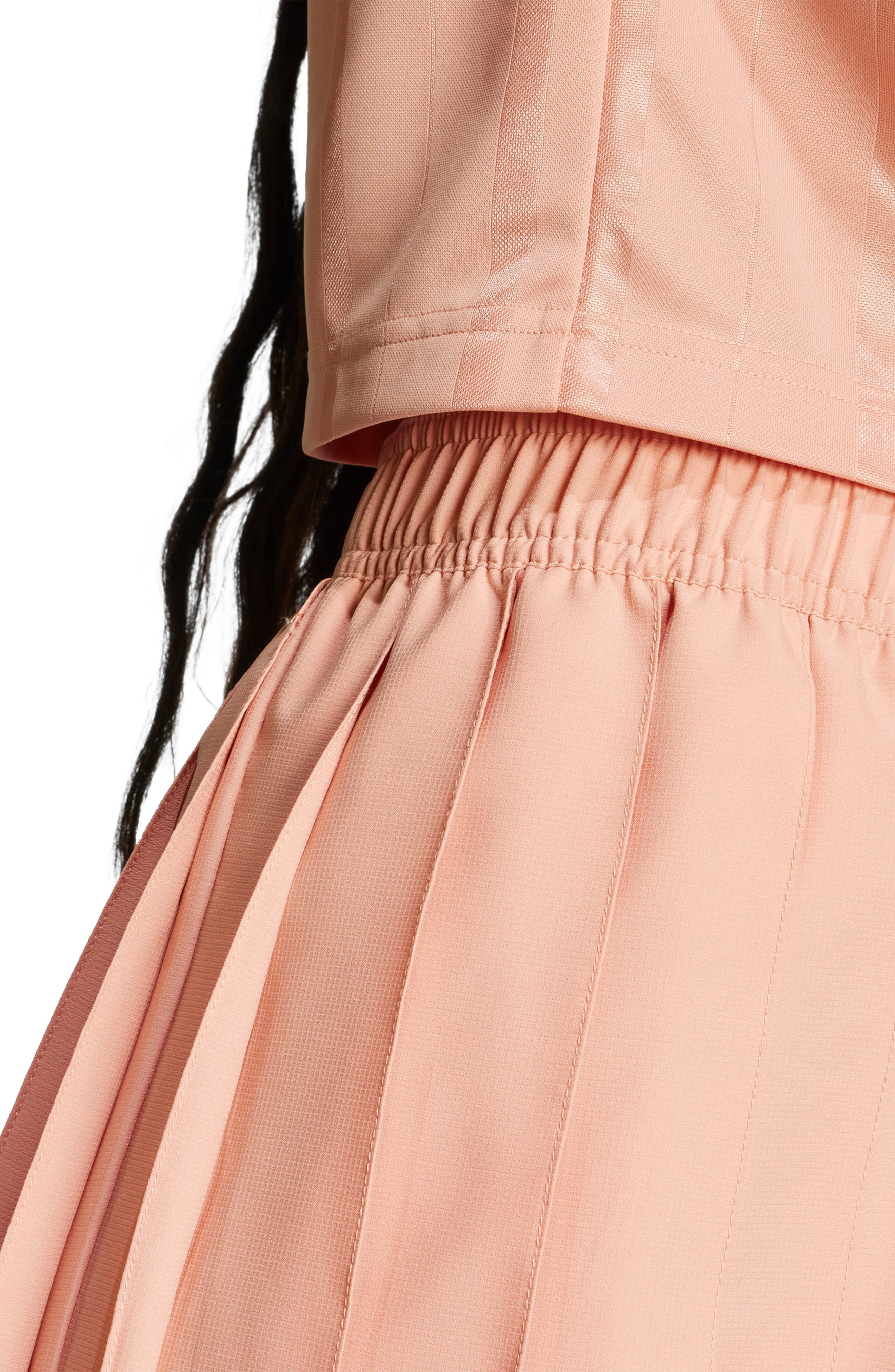 adidas Tiro Pleated Miniskirt in Ambient Blush at Nordstrom - 4