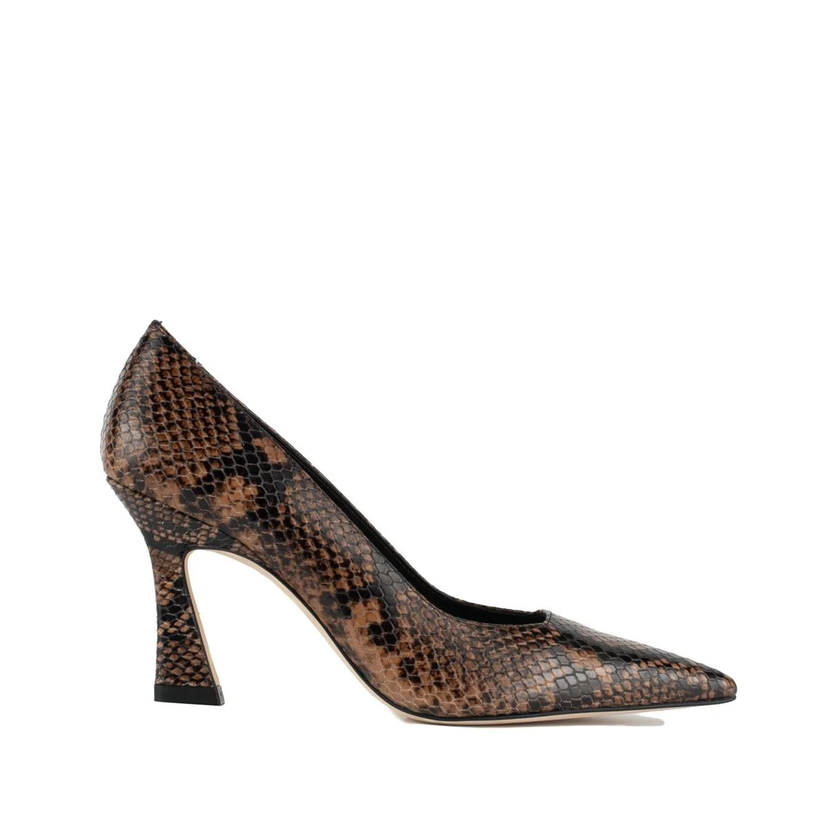 Stuart Weitzman Vinnie 85 Pump Classic Snake Espresso - 1