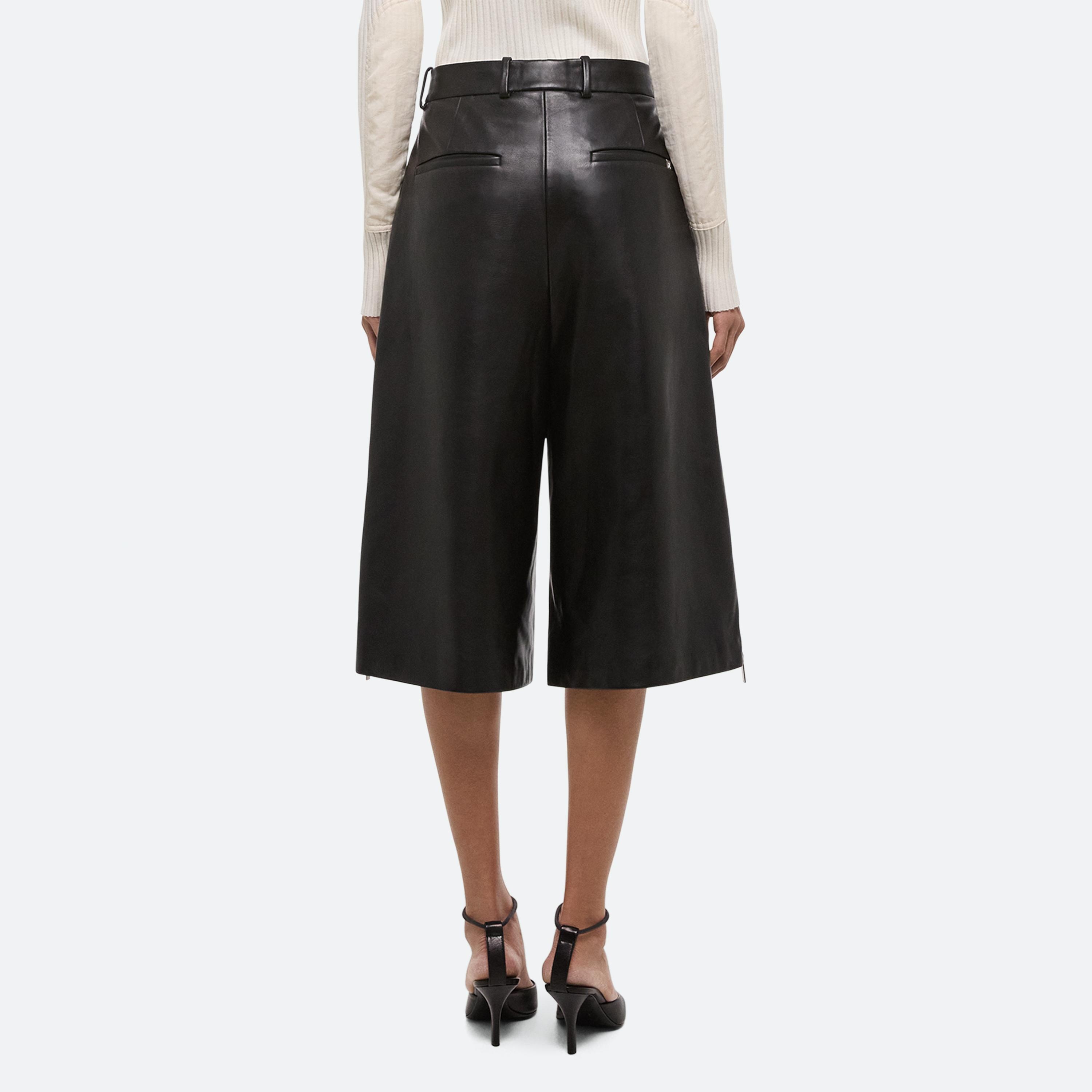 LEATHER ZOOT SHORTS - 5