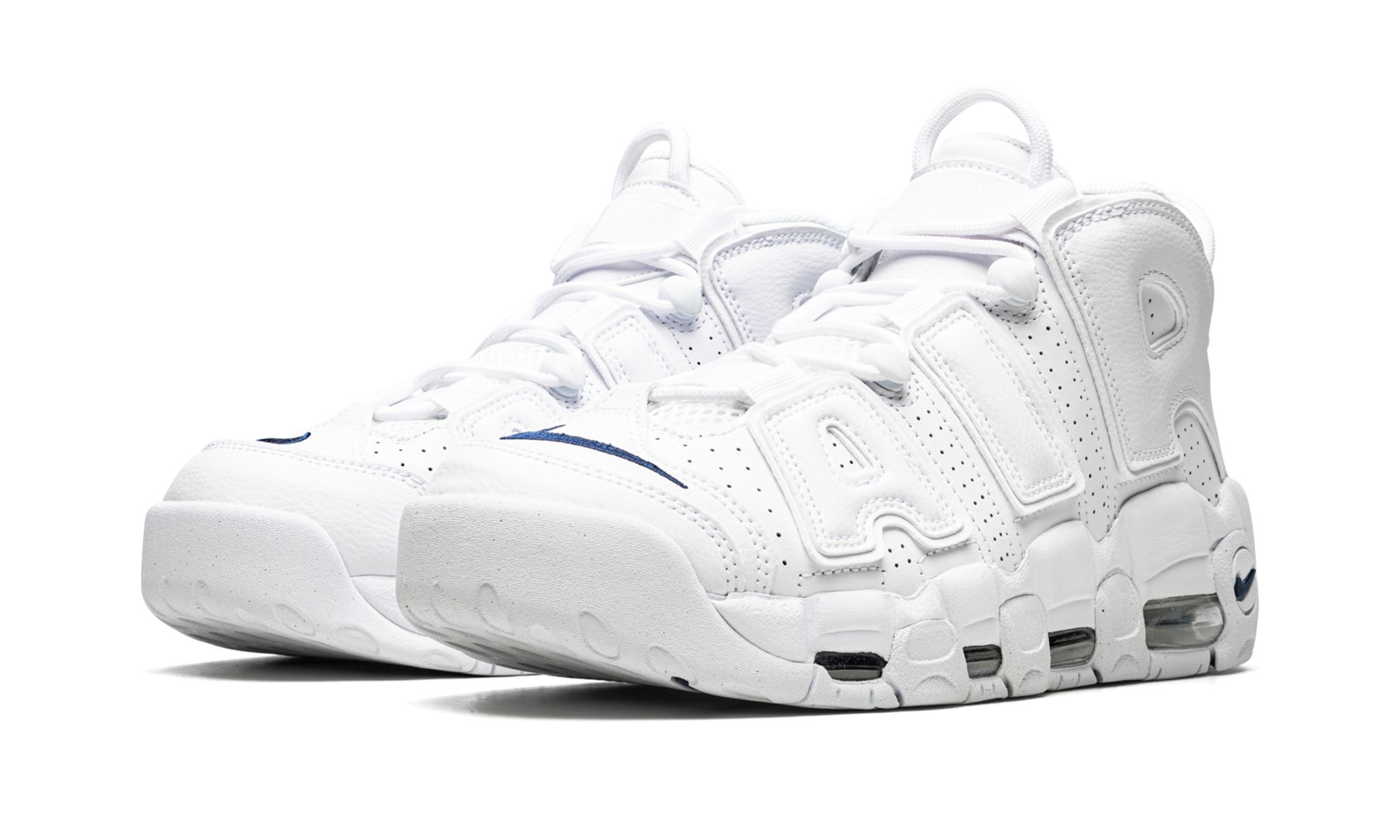 Air More Uptempo "White / Midnight Navy" - 2