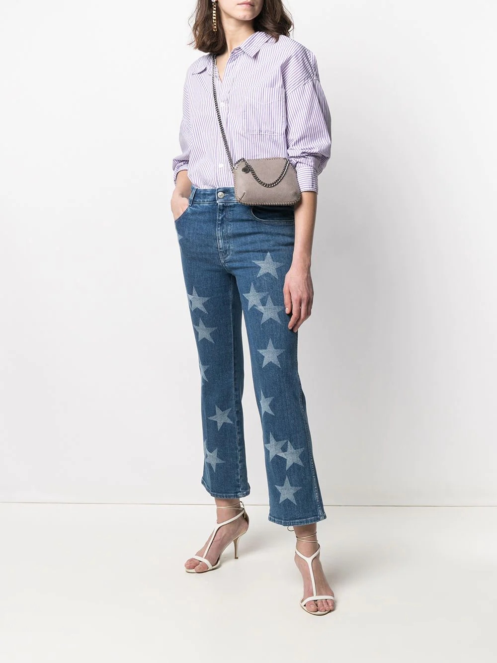 star-print straight-leg jeans - 2